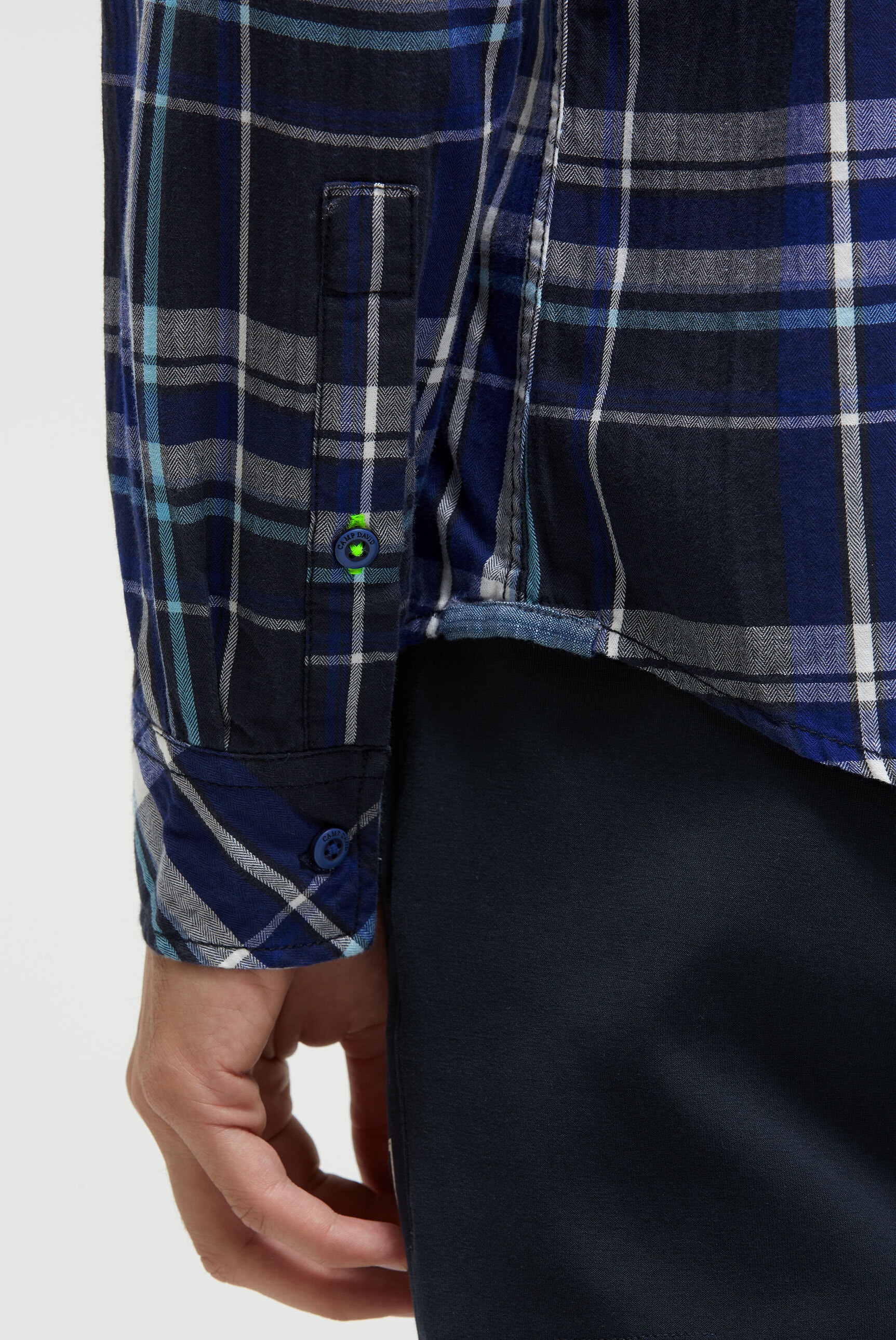 CAMP DAVID Langarmhemd aus Baumwolle