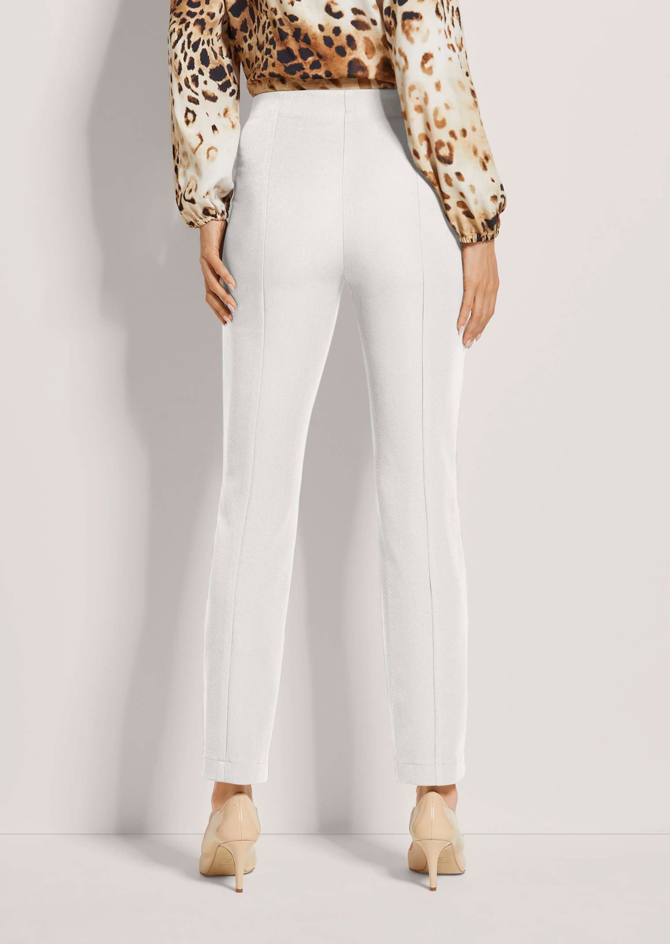 MADELEINE Stoffhose »Schlupfhose Slim Fit Stretchhose mit Biesen«