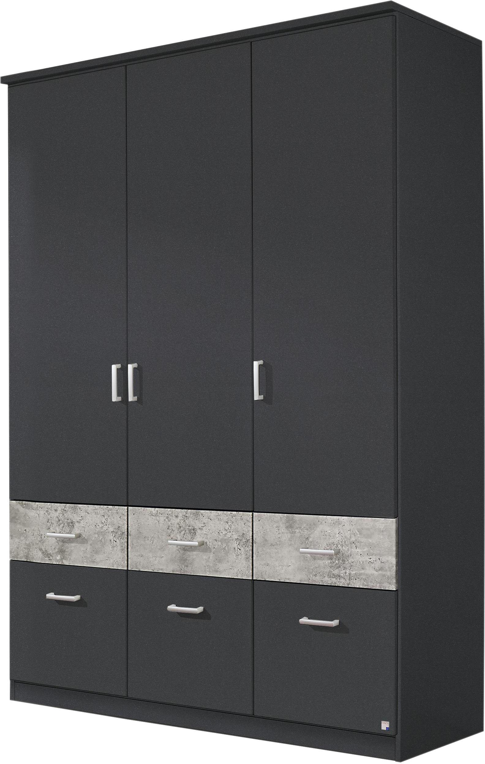 rauch Kleiderschrank "Kleiderschrank Schrank Garderobe deckenhoher Schrank BREMEN" optional mit Spiegel, Breiten: 91/136/181 cm, Höhe: 199 cm, in vielen Farbvariationen, inkl. Kranzblende MADE IN GERMANY