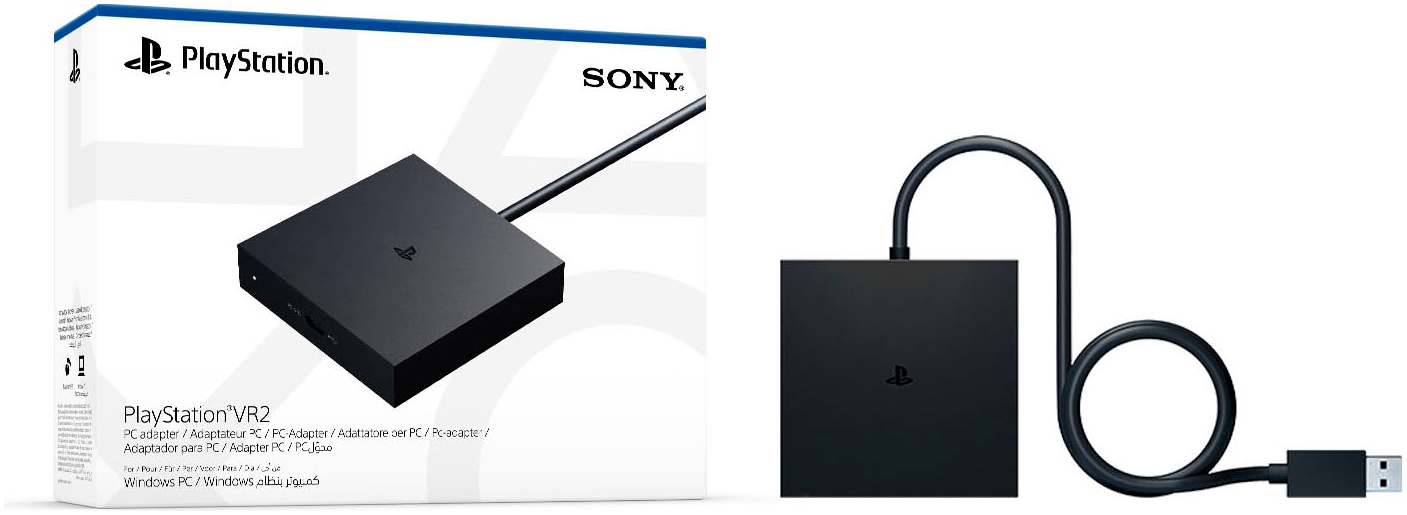 PLAYSTATION 5 Adapter "PlayStation VR2 PC", B:7,9cm H:7,9cm T:1,7cm, schwarz, Adapter