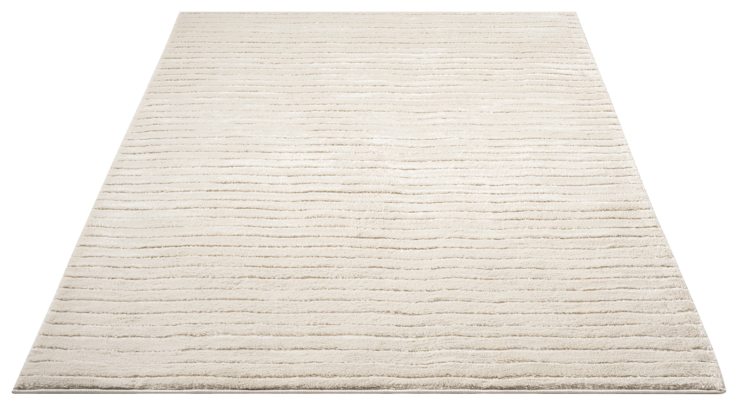 LeGer Home by Lena Gercke Teppich »Selma«, rechteckig, 19 mm Höhe, Hoch-Tief-Struktur, Streifen Design, Wohnzimmer, Schlafzimmer