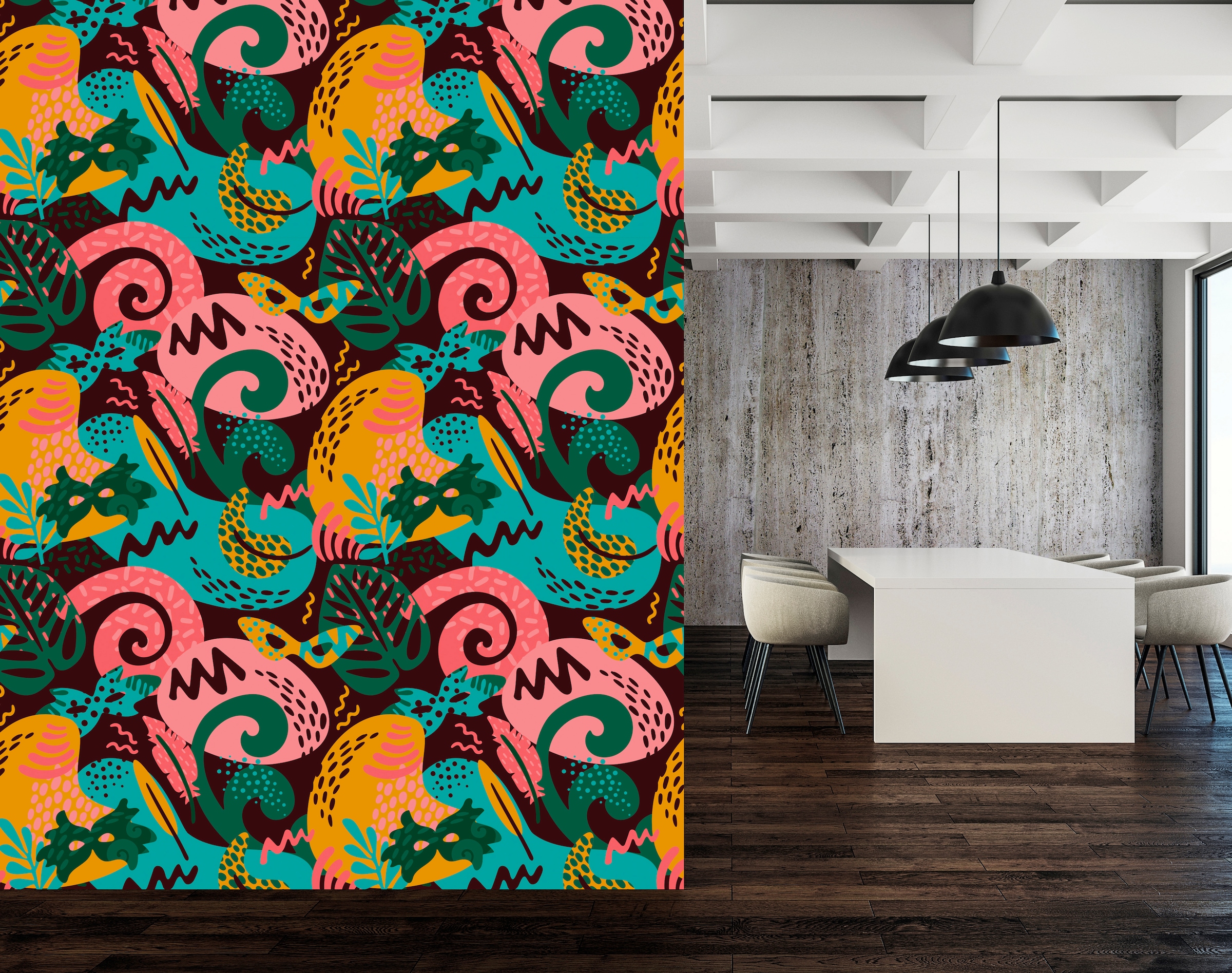 queence Vinyltapete »Leslie«, bedruckt-Barock-Antikoptik-Kunst, 90x250cm, selbstklebend, kinderleichte Anbringung, Sticker