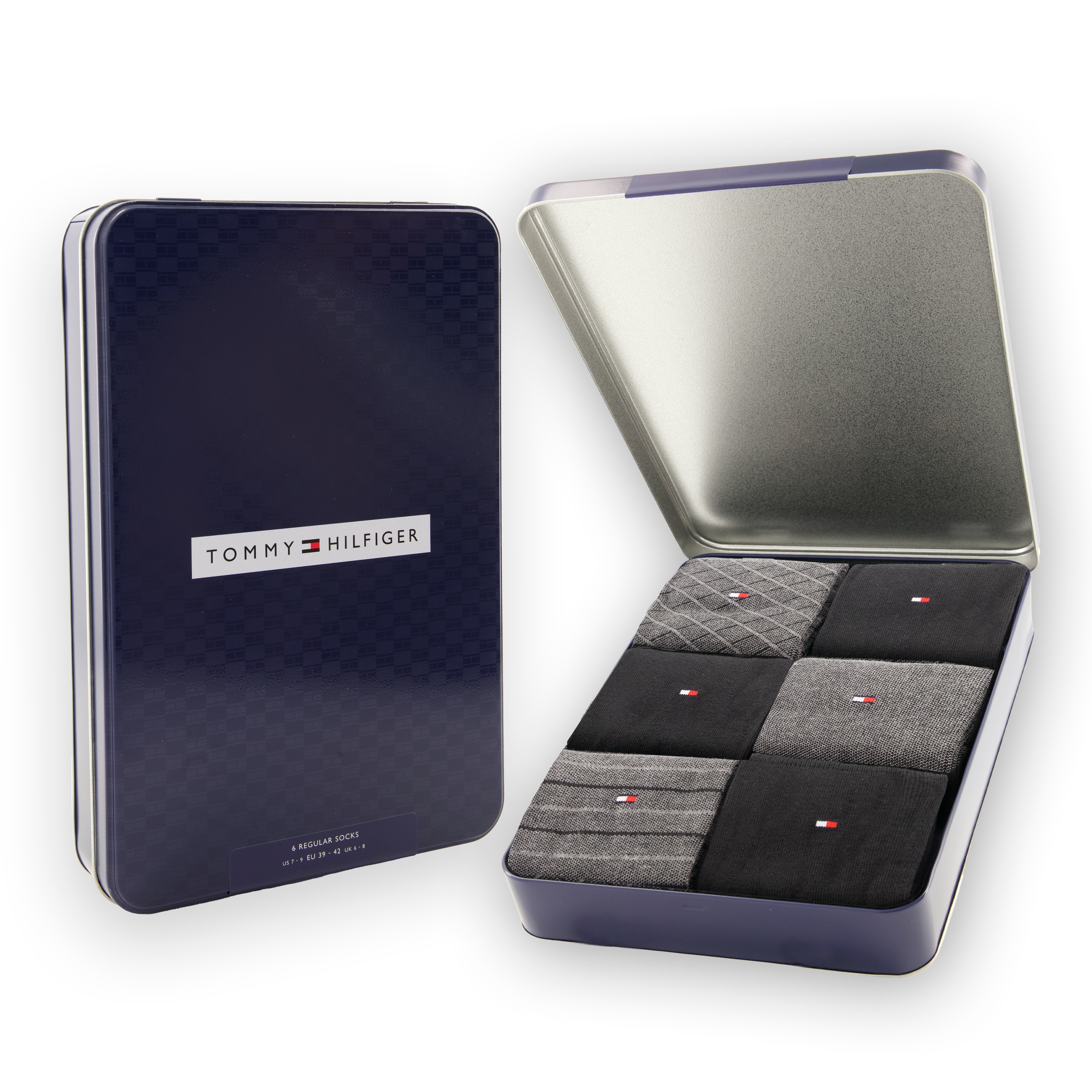 Tommy Hilfiger Socken "TH MEN SOCK 6P TIN GIFTBOX BIRDEYE", (6er Pack) günstig online kaufen