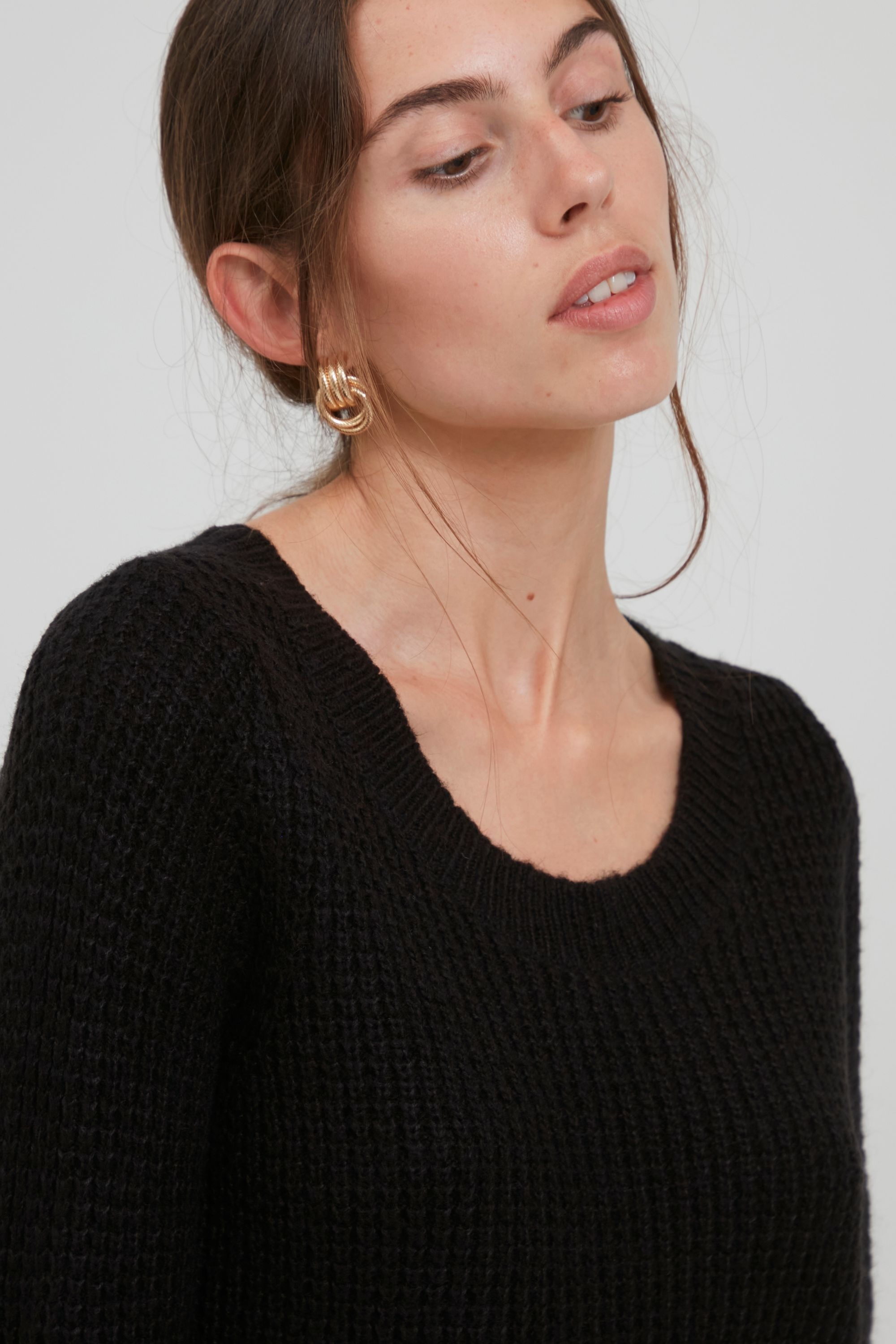 Ichi Strickfleece-Pullover »Strickpullover IHOdansa«