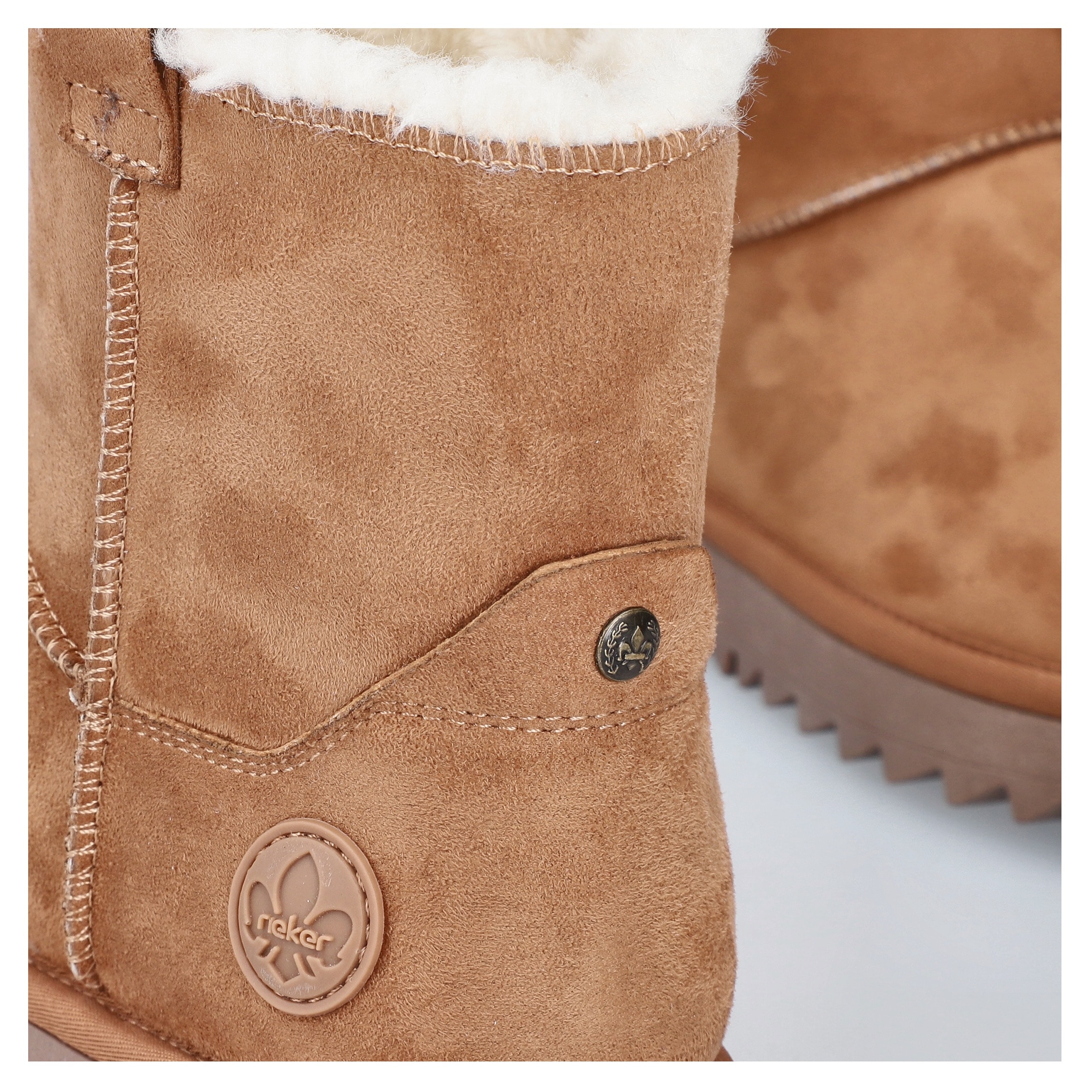 Rieker Winterboots  Plateauboots, Winterstiefelette, mit Anziehlaschen und Warmfutter