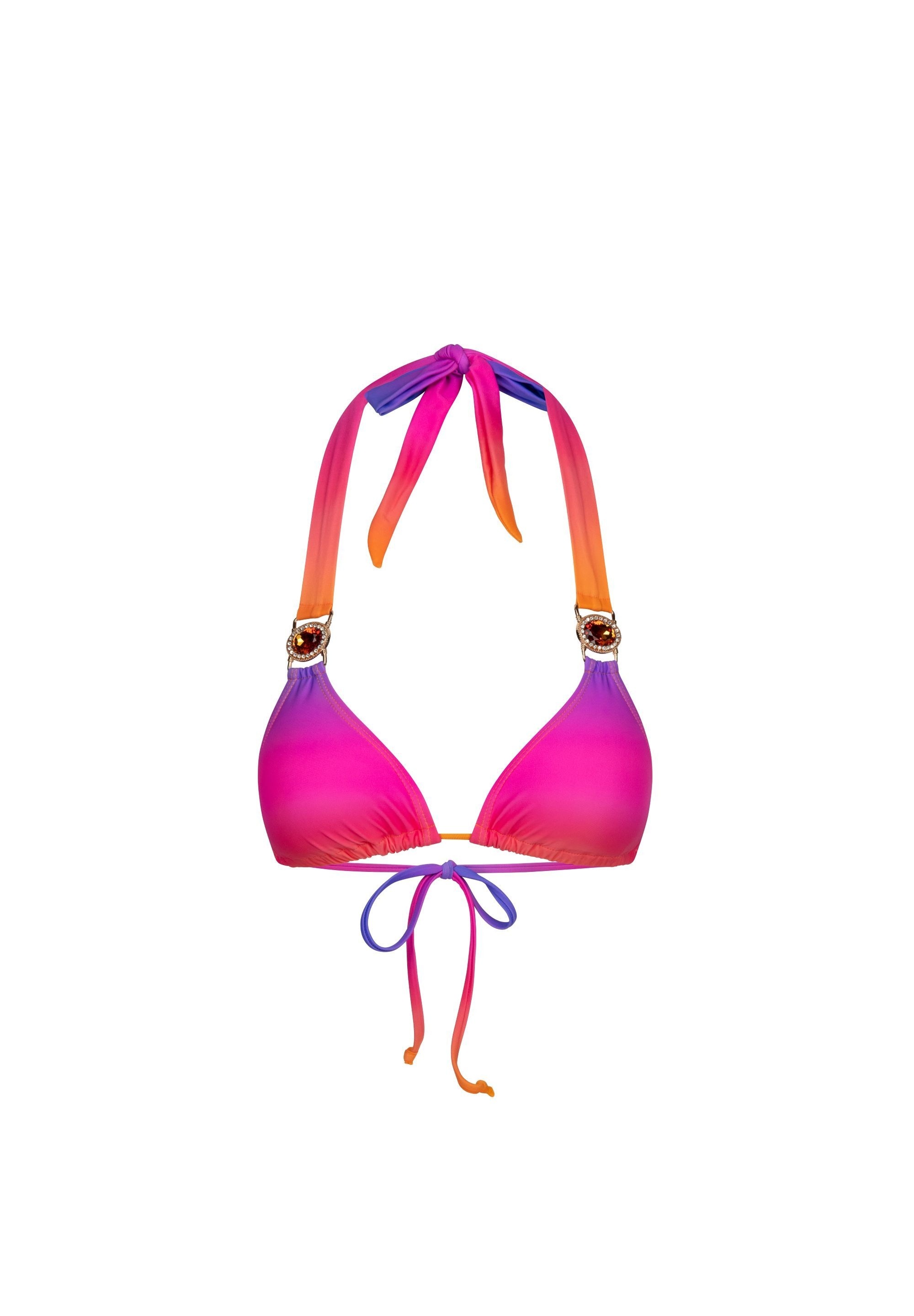 Moda Minx Triangel-Bikini-Top »Club Tropicana«, (1 St.), mit stilvollem Steinbesatz