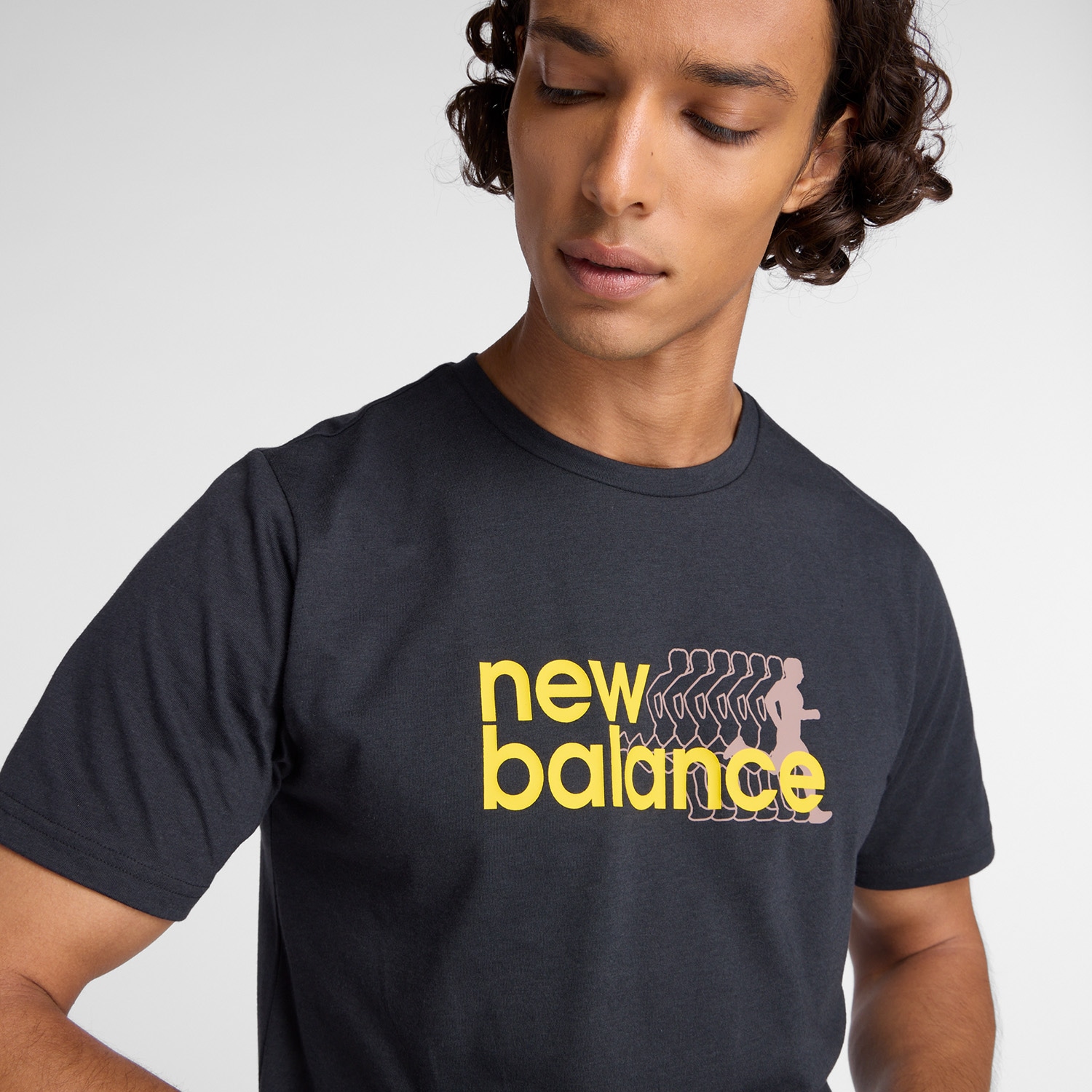 New Balance Trainingsshirt »Heathertech Graphic T-Shirt 2 BLACK«