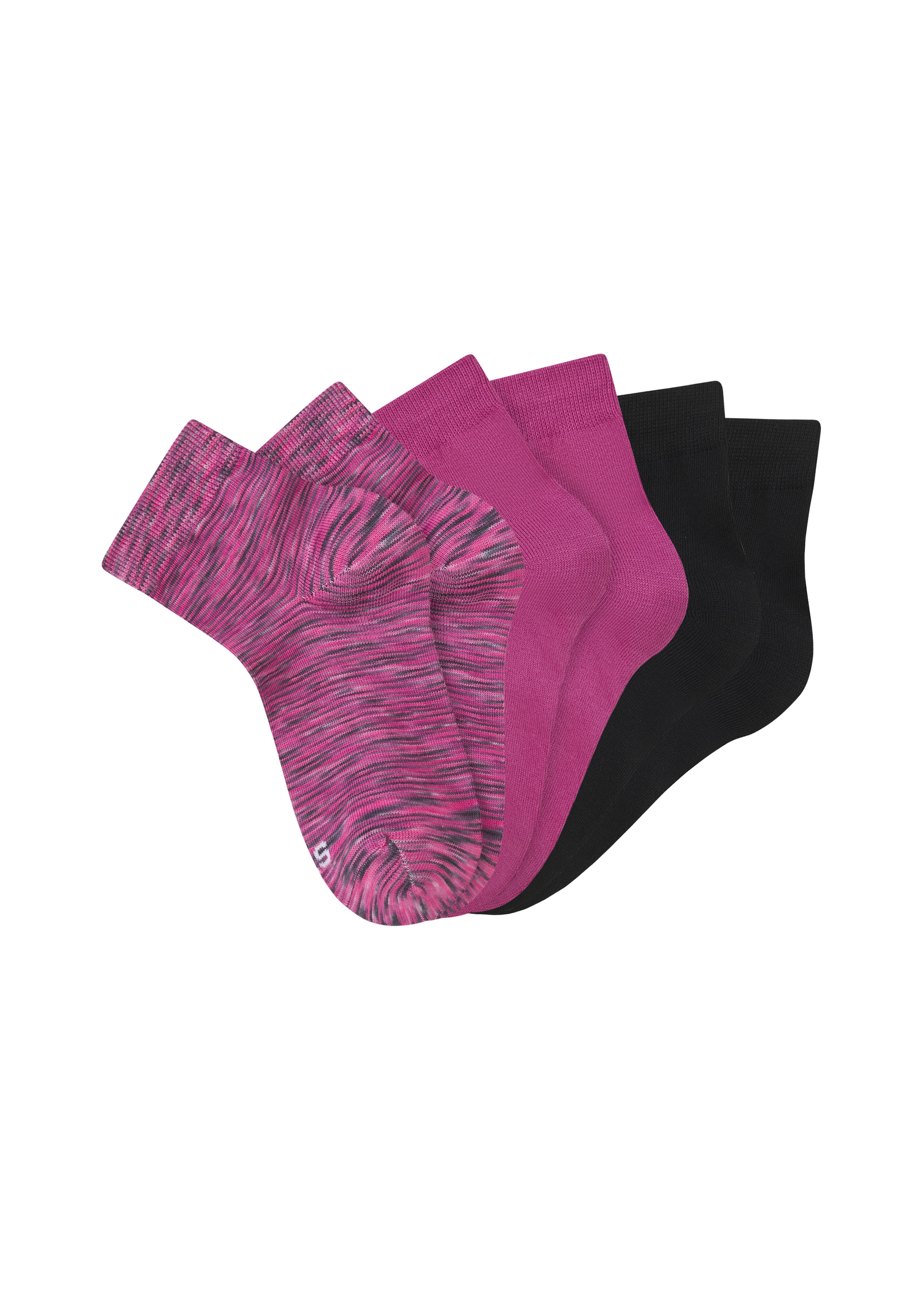 H.I.S Kurzsocken Packung, 6 Paar tlg. unifarben und meliert in einer Packung