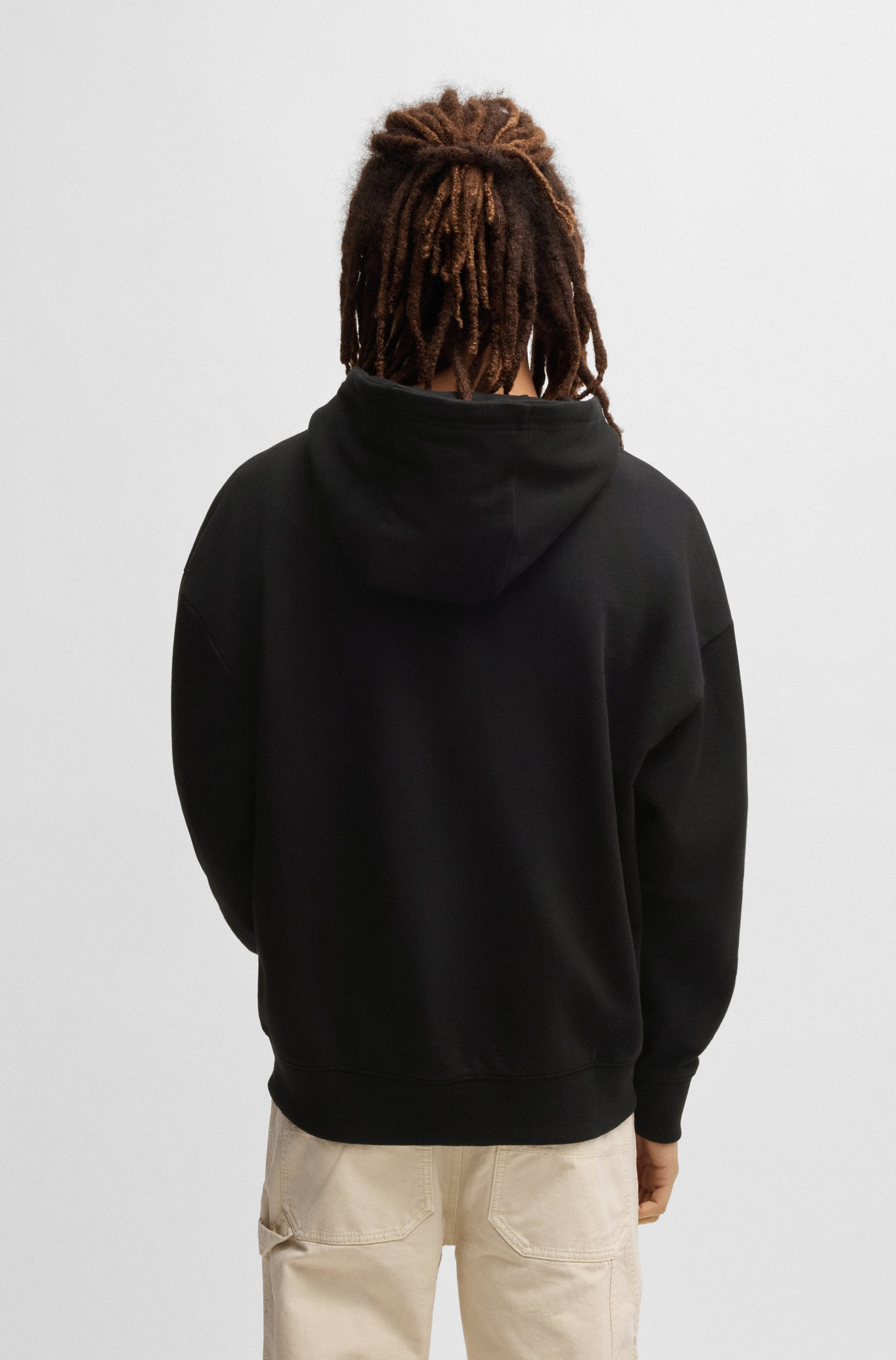 HUGO Blue Sweatjacke »Doa_B_2«, mit Kapuze, Logo-Badge