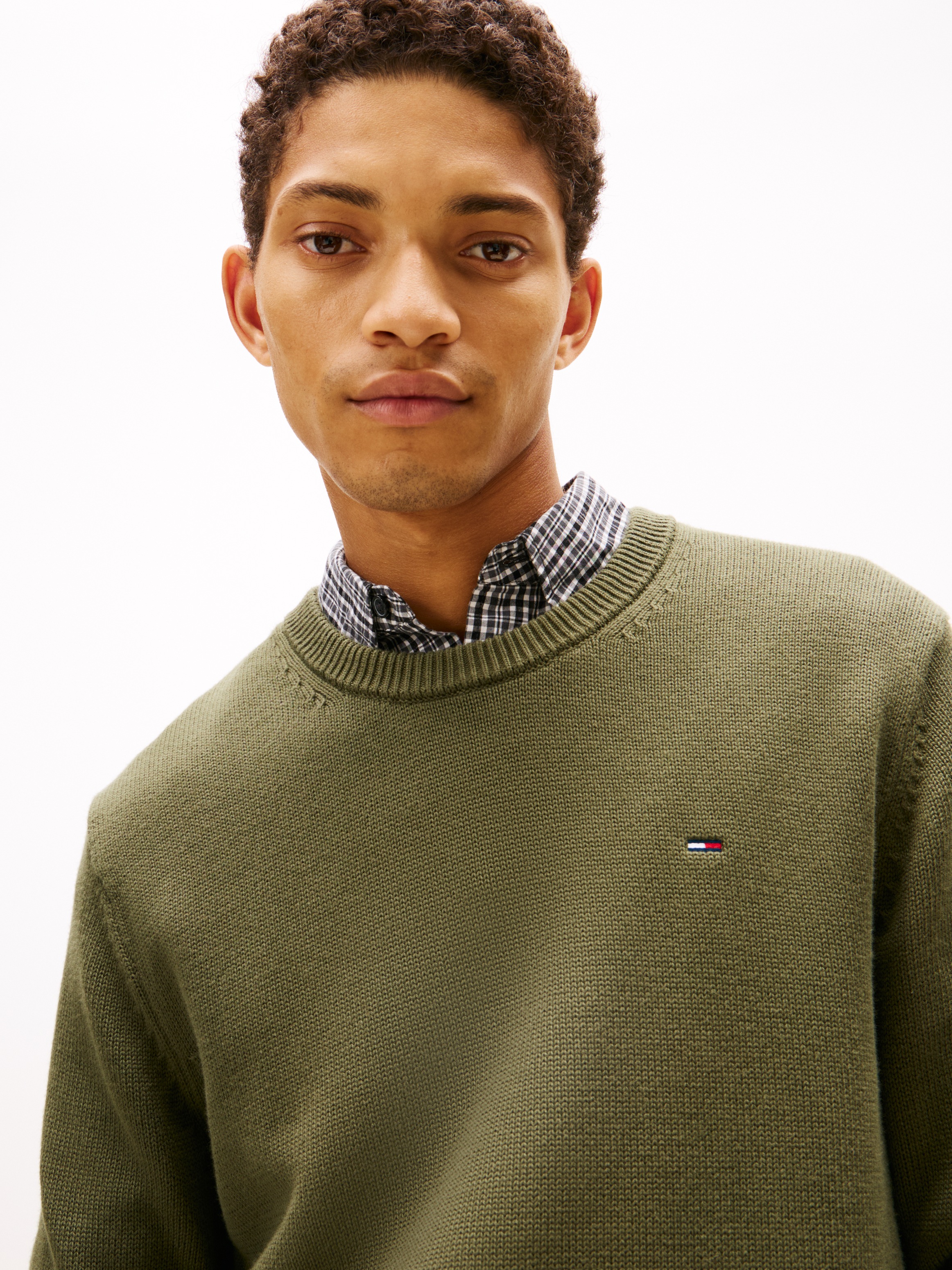 Tommy Jeans Rundhalspullover Slim fit mit Rundhalsausschnitt günstig online kaufen