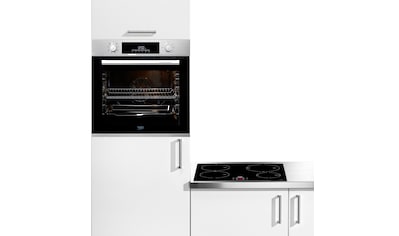 Backofen-Set »BBSM12340X«, BBSM12340X, mit Teleskopauszug nachrüstbar, Simple Steam...