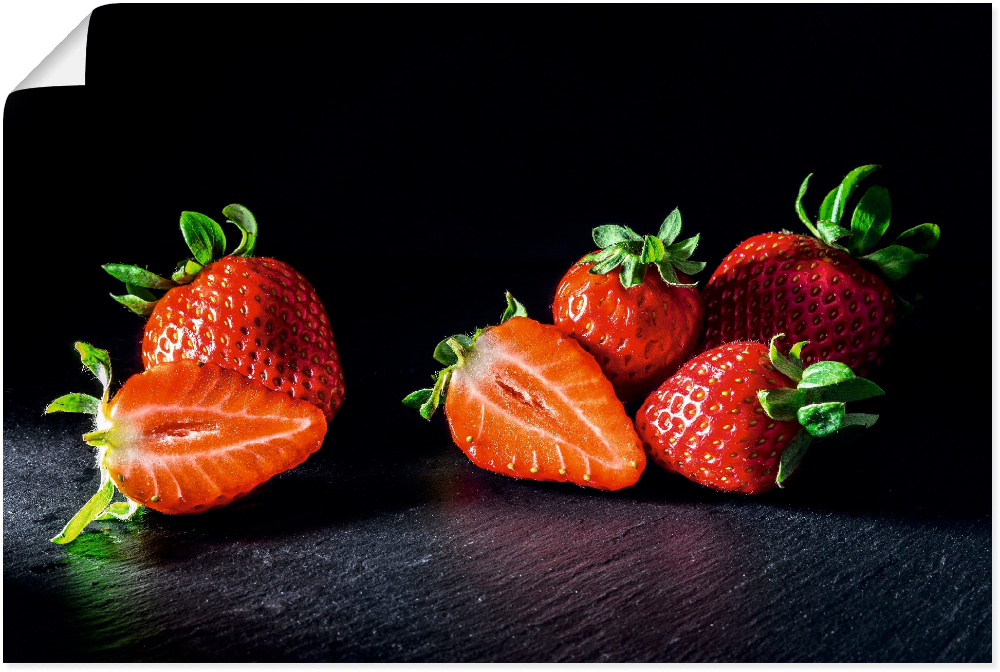 Artland »Erdbeeren, süß Leinwandbild, St.), Wandaufkleber als versch. Größen Obst | oder Friday Black (1 und fruchtig«, Poster Alubild, BAUR Wandbild Bilder, in