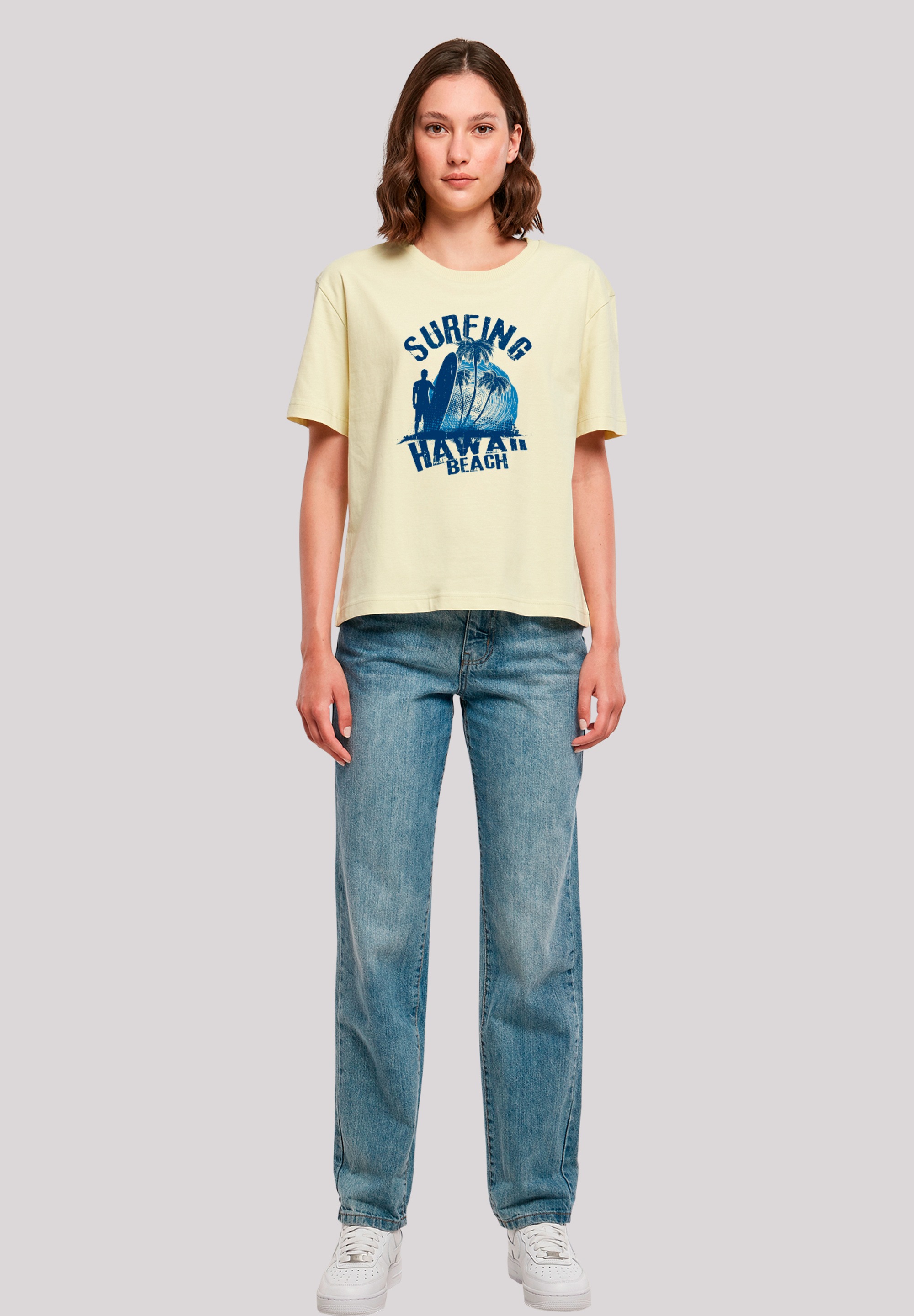 F4NT4STIC T-Shirt »Hawaii Surf Beach Summer«, Premium Qualität