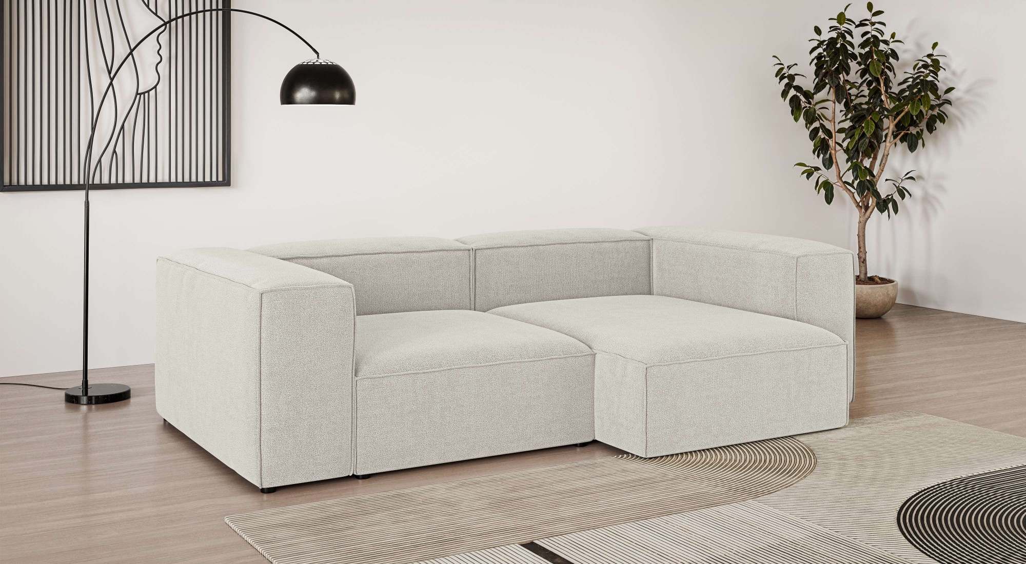 OTTO home Ecksofa "XL HAILY L-Form, Modularsofa extra tief, Sitztiefe 100/130 cm" als Modul oder separat verwendbar, für individuelle Zusammenstellung