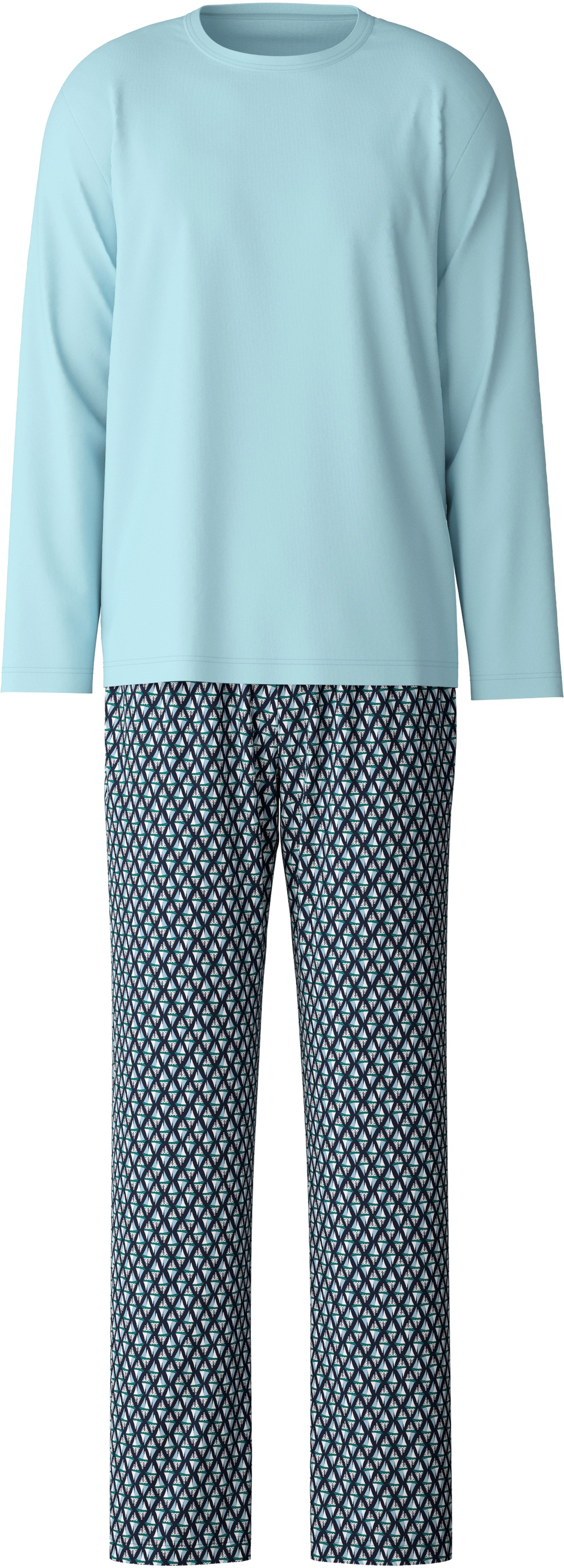 CALIDA Schlafanzug "Relax Streamline 2" 2 Stk. tlg., Langarm-Shirt mit eing günstig online kaufen