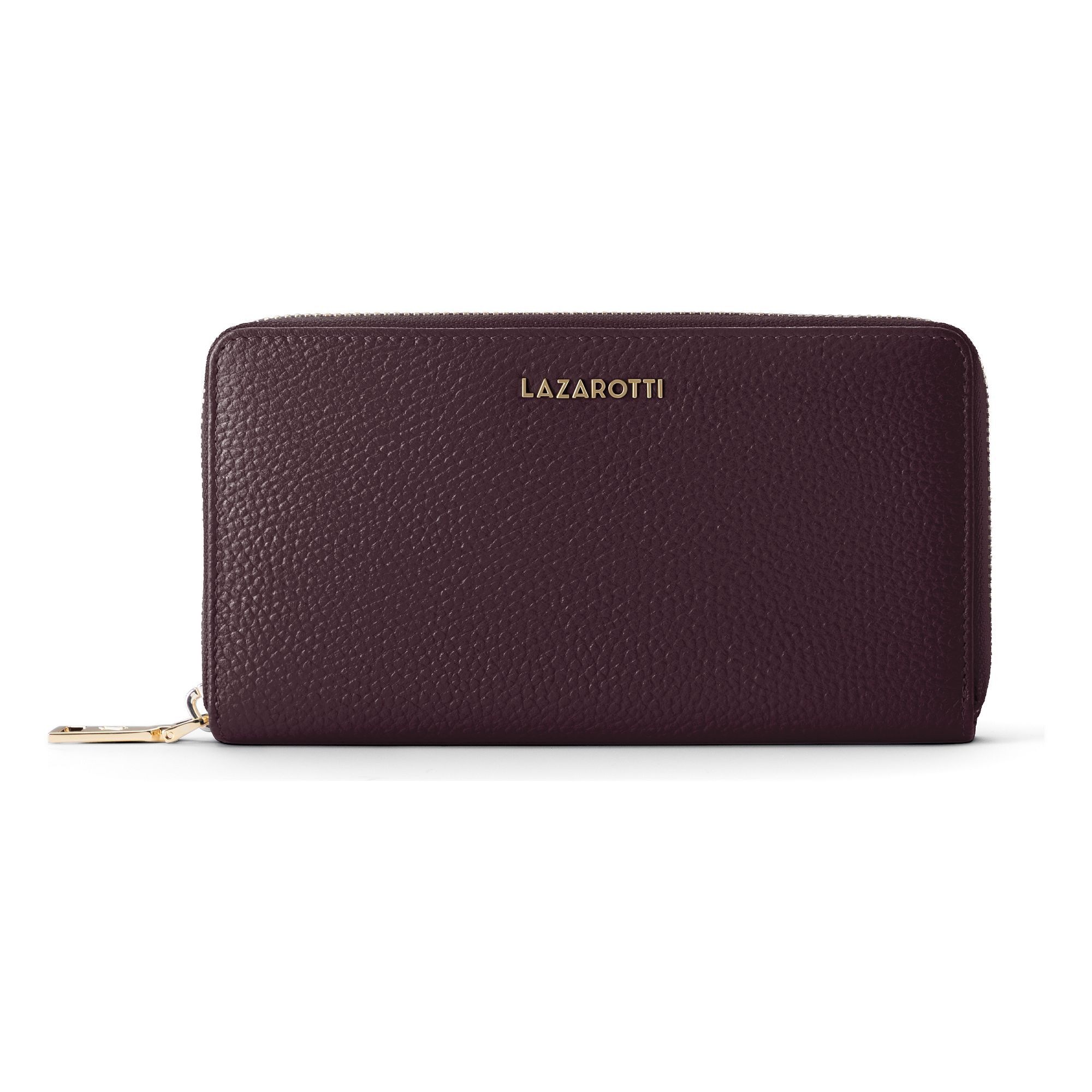 Lazarotti Geldbörse »Bologna Leather XL Zip-Around Geldbörse Leder 19 cm«