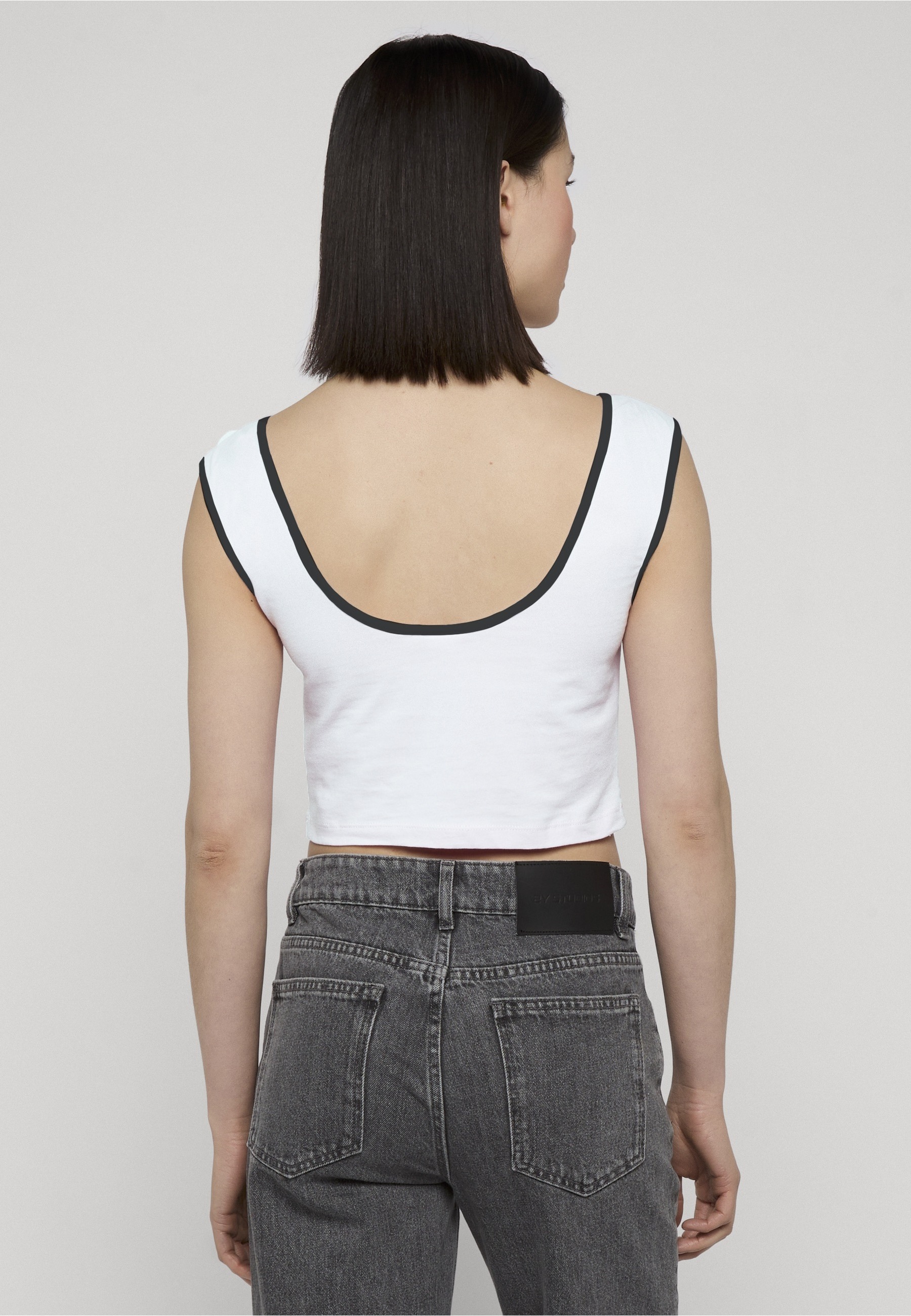 URBAN CLASSICS T-Shirt »Urban Classics Ladies Contrast Cropped Top« 1 Stk.