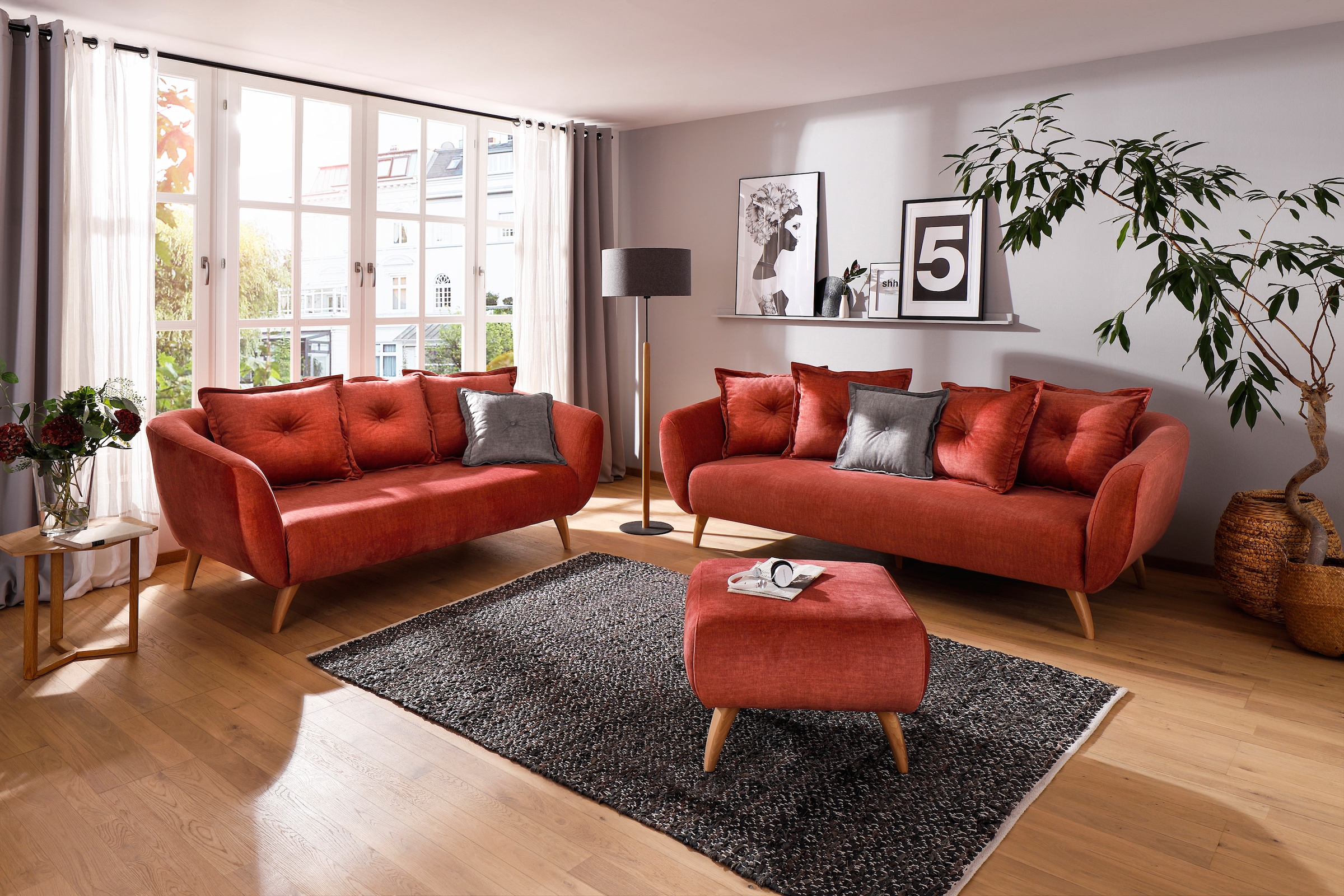 Home affaire 2,5-Sitzer »Baggio«, Zierkissen inklusive