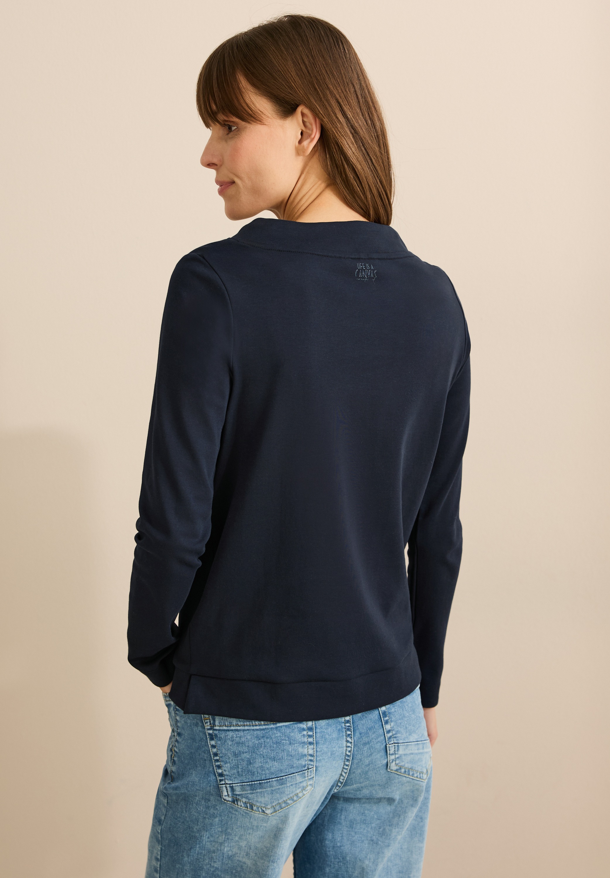 Cecil Langarmshirt, mit Kragen