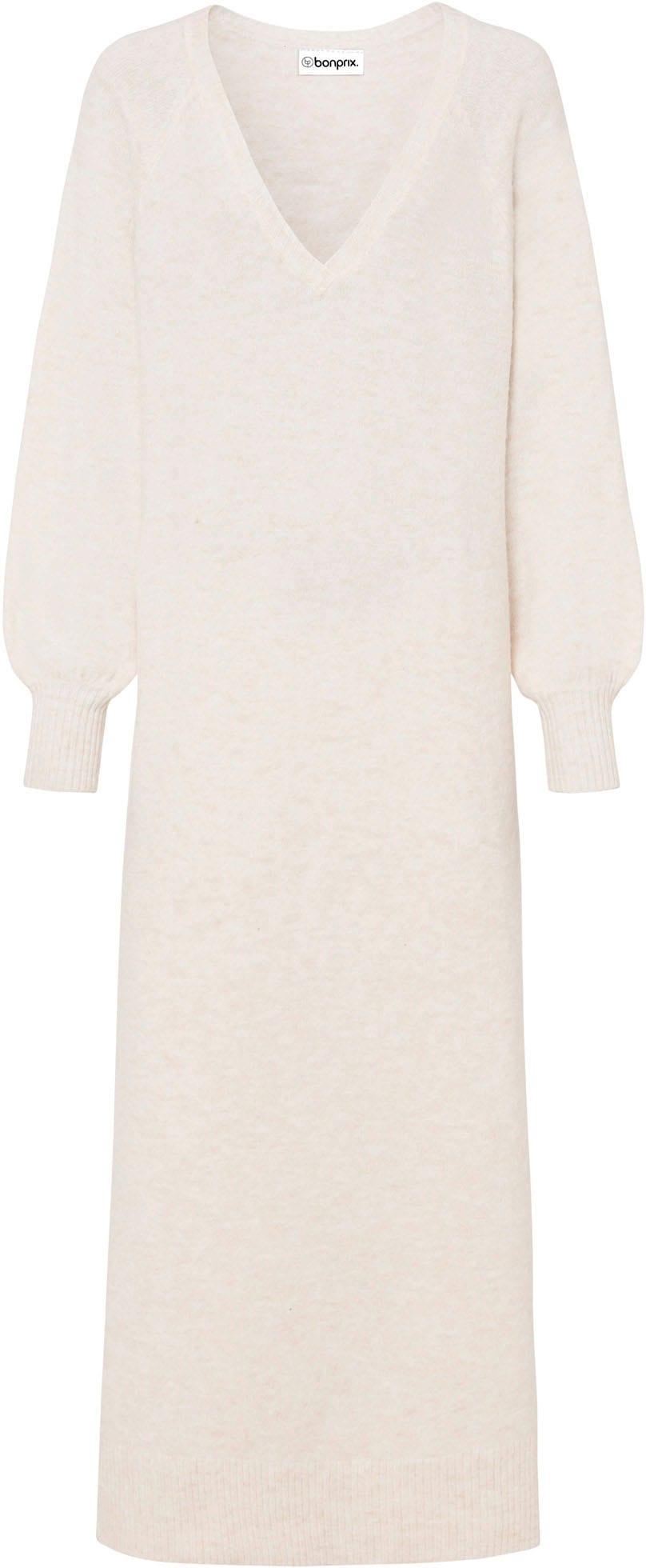 bonprix Strickkleid »Oversized Strickkleid in Midilänge« aus Polyacryl, Polyester und Elasthan, lässig geschnitten, Midilänge