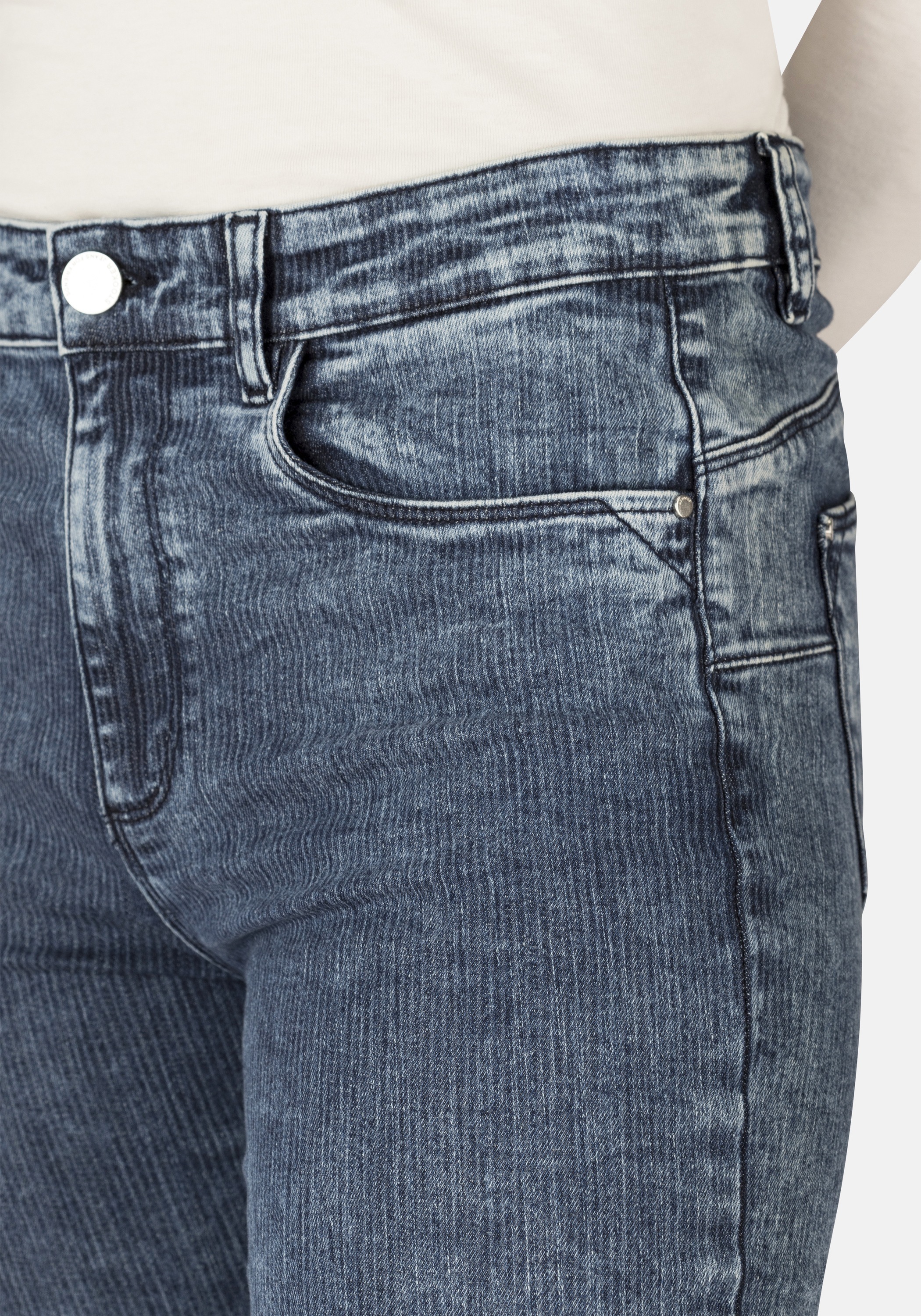 STOOKER WOMEN 5-Pocket-Jeans »Milano Stripe Magic Shape Fit«, Casual Clean Wash Denim Jeans Magic Shape Effekt für Damen