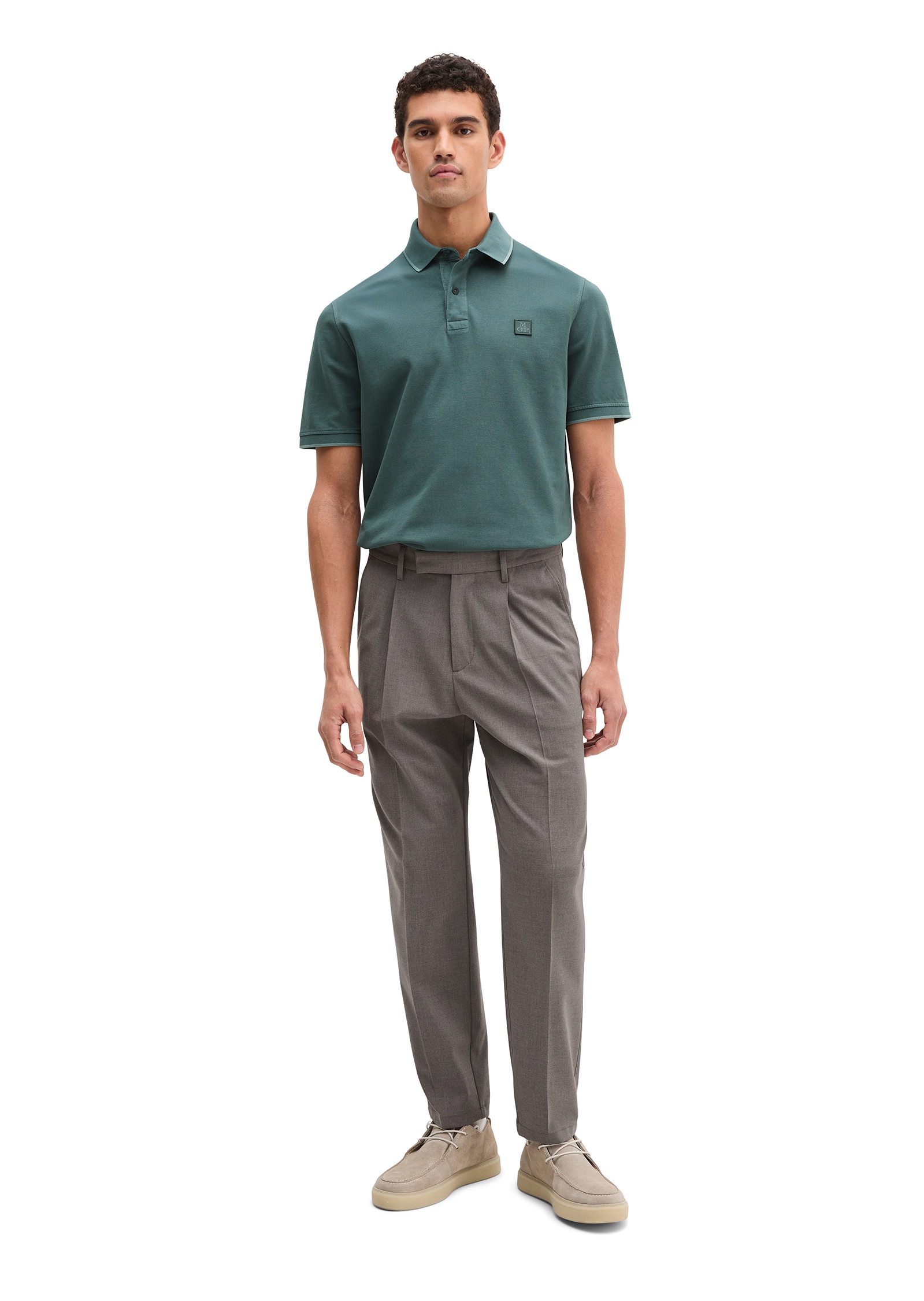 Marc O'Polo Poloshirt weiches Tragegefühl, regular Fit, Logopatch auf der Brust