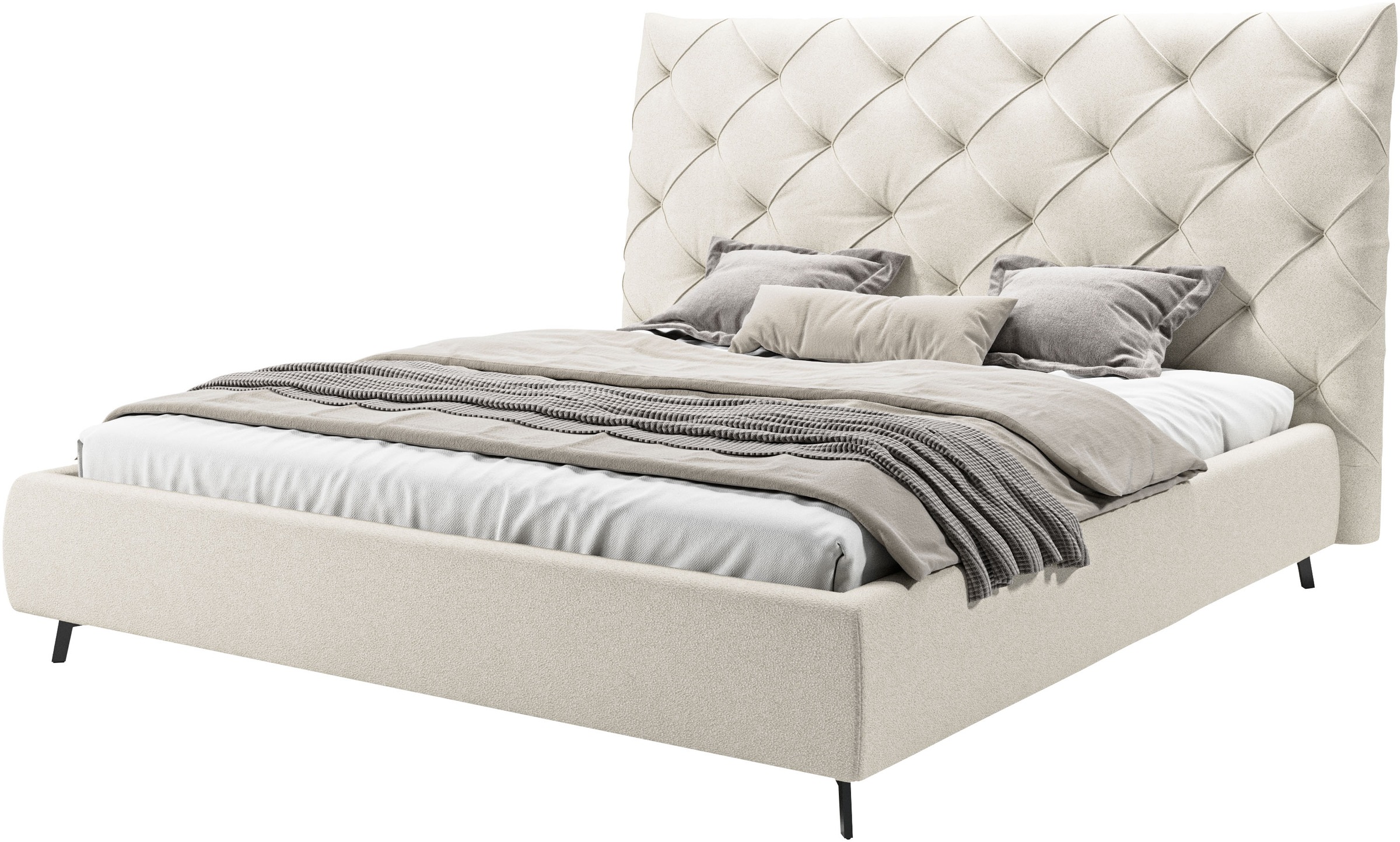 Home affaire Polsterbett "Maxime, in 4 Breiten bis 200cm, auch in Leder" Ko günstig online kaufen