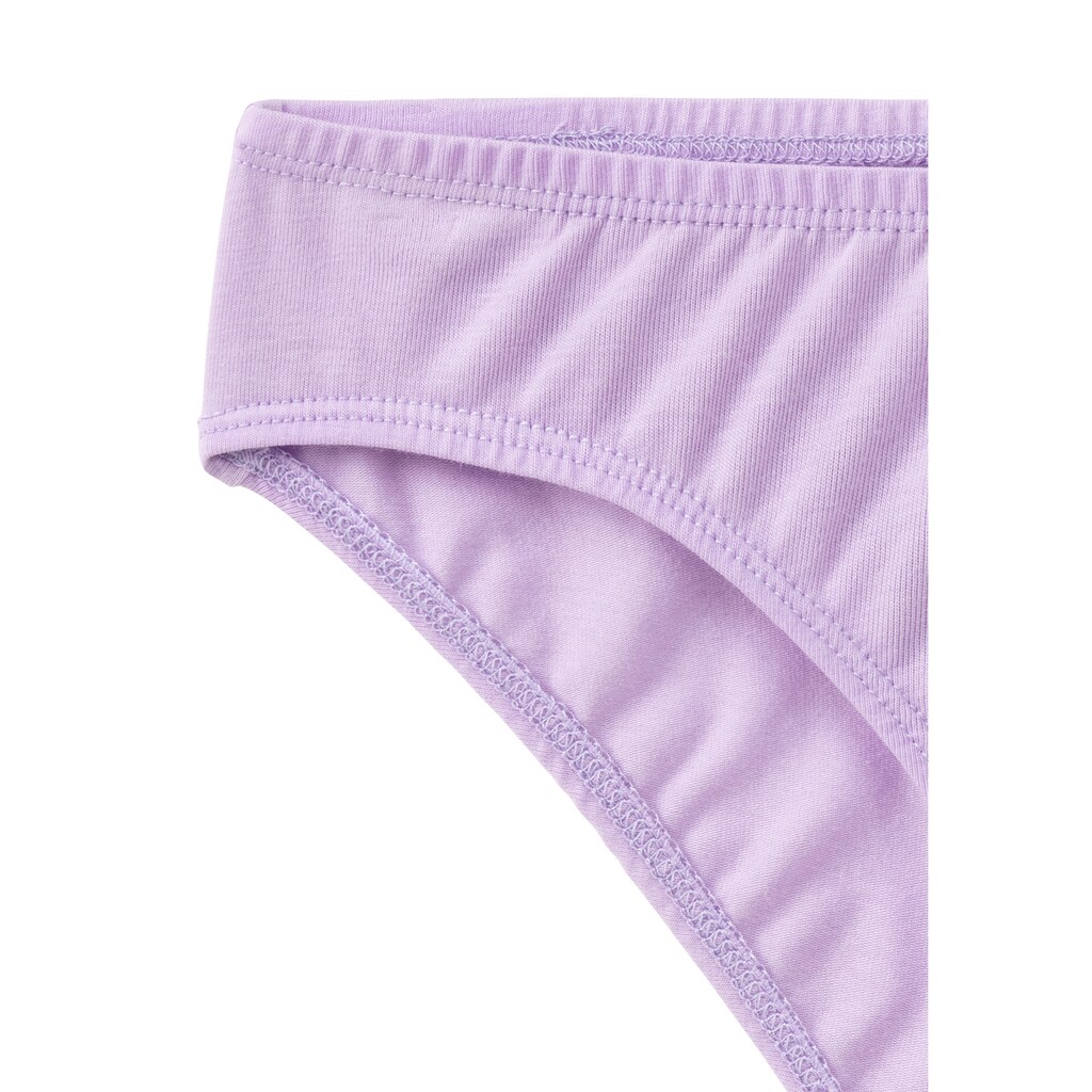 Kindermode Kinderwäsche Schiesser Slip, (5 St.), in der Großpackung pink + türkis + weiß-bedruckt + weiß-bedruckt + weiß-gestrei
