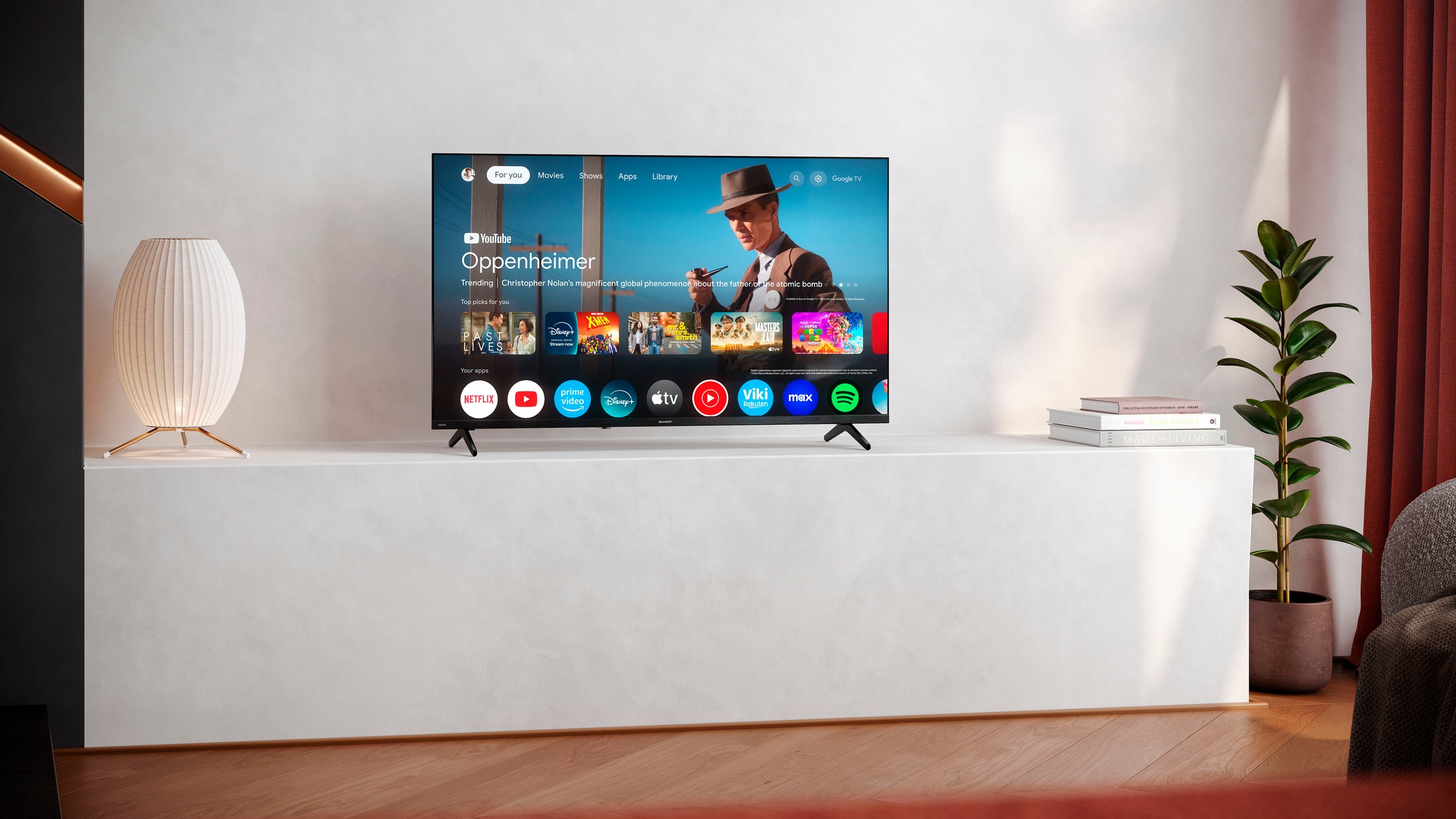 Sharp QLED-Fernseher »2T-C40HF3x«, Full HD, Google TV-Smart-TV
