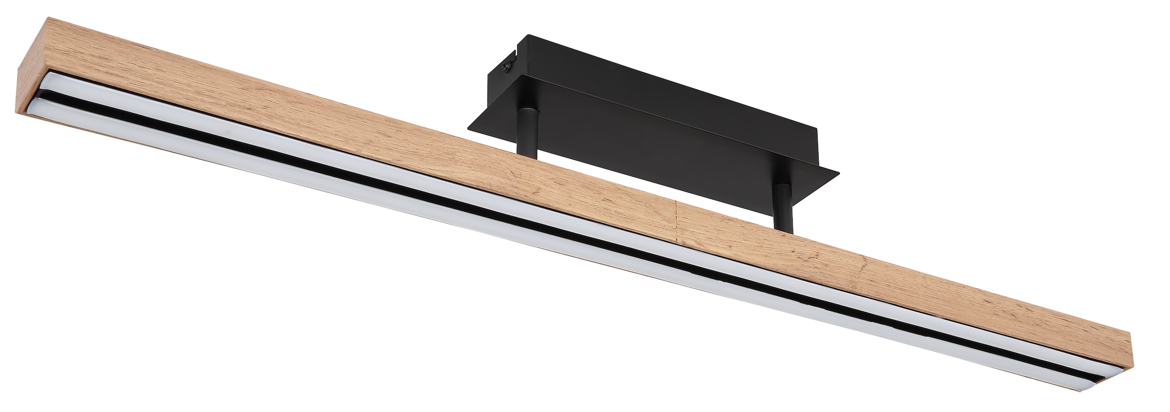 GLOBO LIGHTING Deckenleuchte »DORO« LED-Modul 1 Stk. Warmweiß LED Deckenleuchte Wohn- & Esszimmer Holzoptik