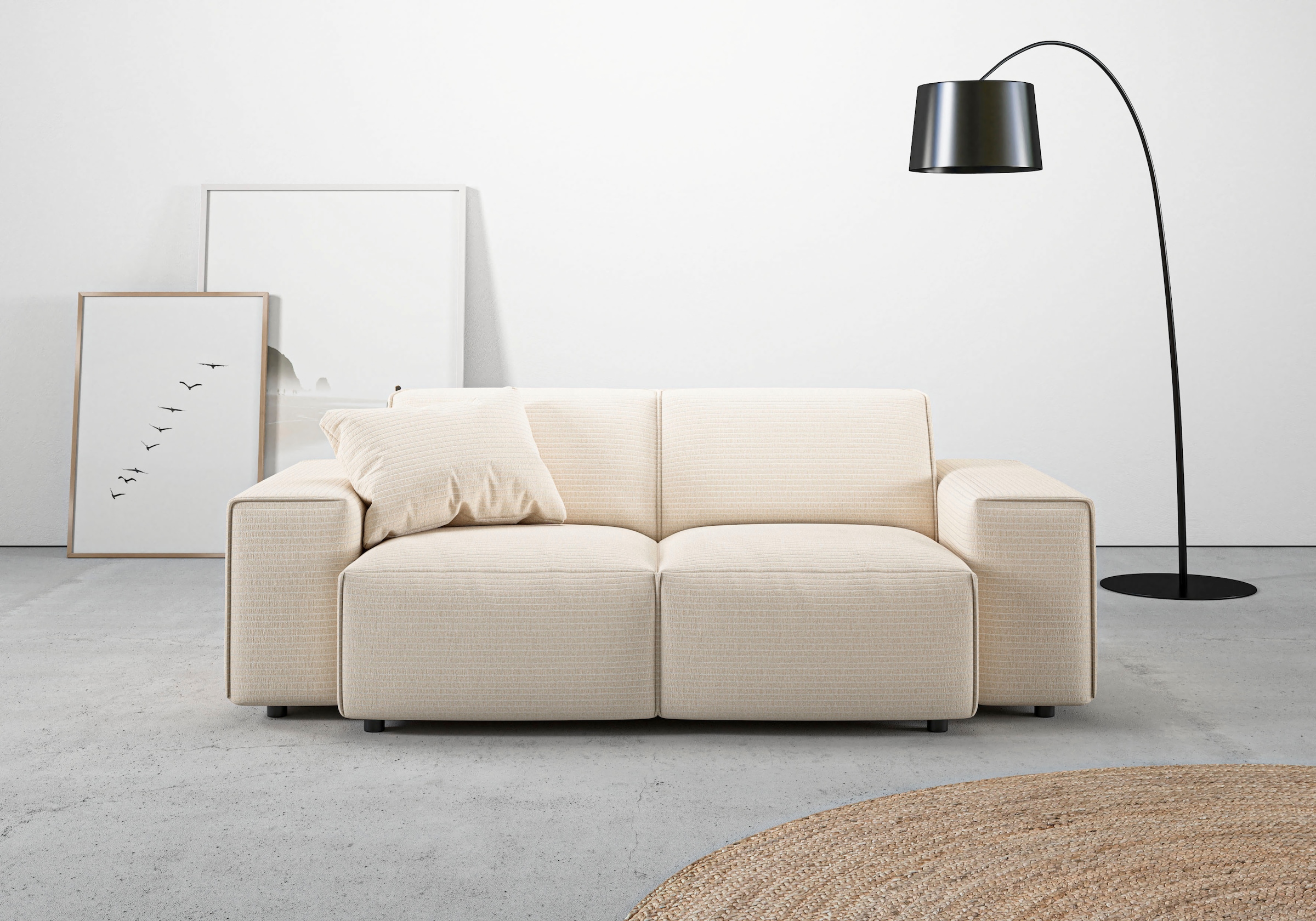 Home affaire 2-Sitzer "Glimminge auch in Breitcord + Feincord + Easy care-B günstig online kaufen