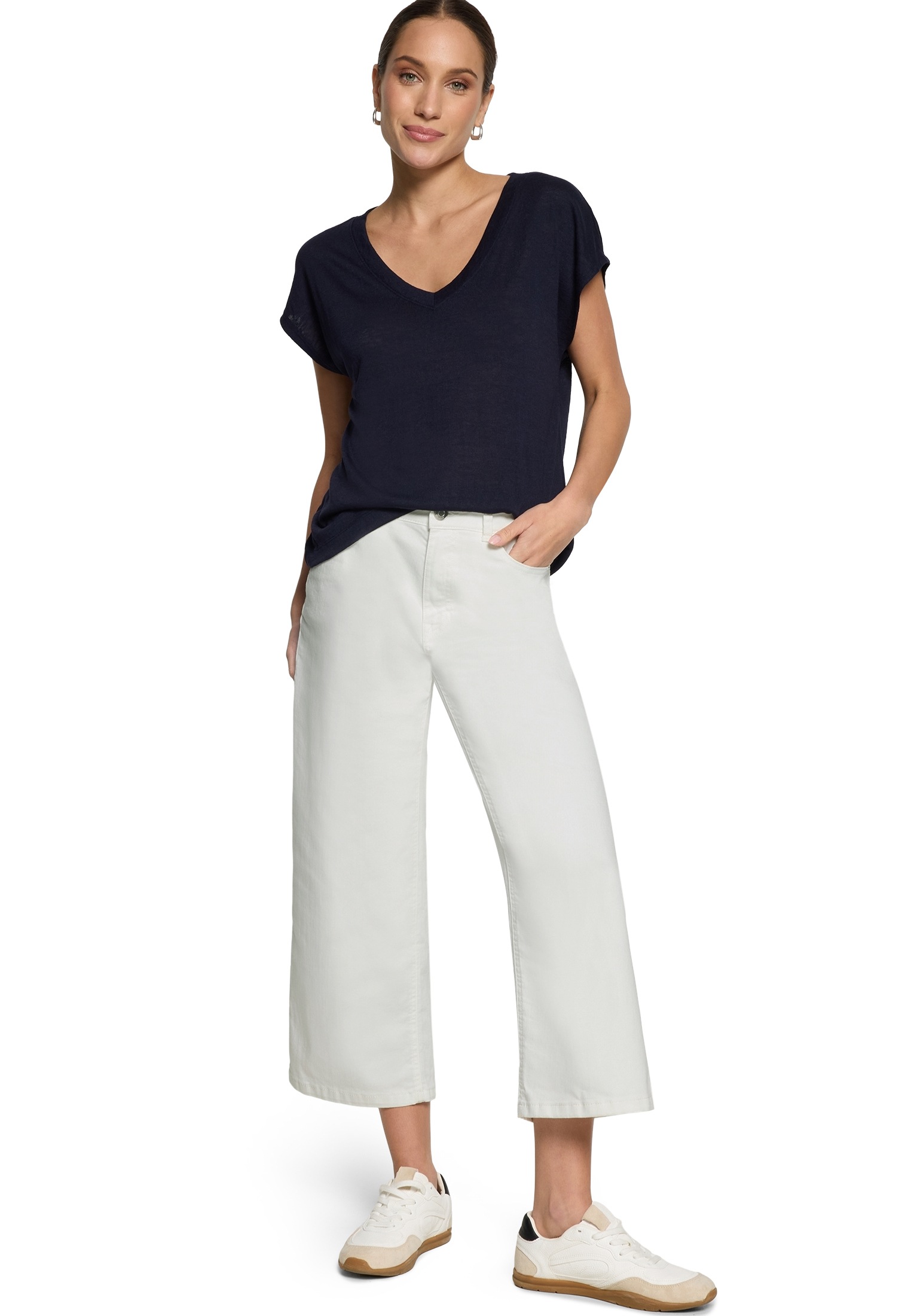 Zero T-Shirt »Damen mit V-Ausschnitt« 1 Material