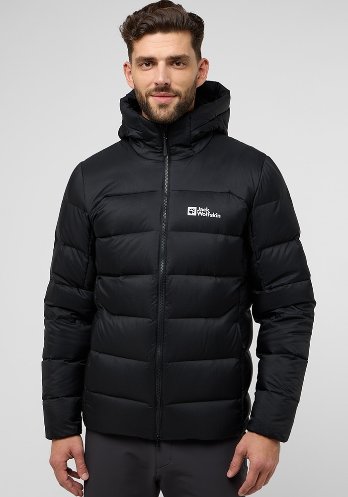 Jack Wolfskin Daunenjacke "NEBELHORN DOWN HOODY M", mit Kapuze