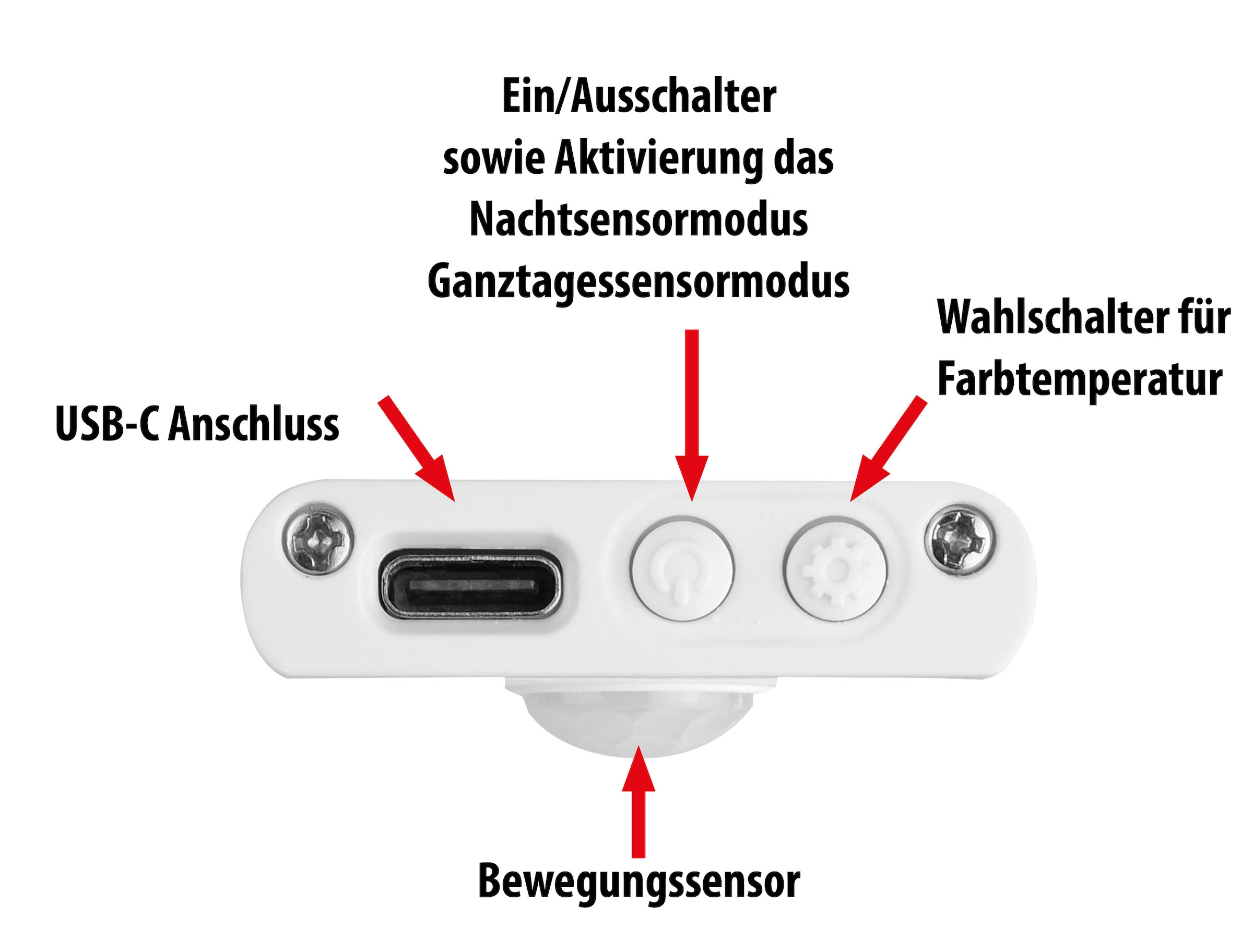 CALIMA Lichtleiste »Sensorleuchte aufladbar 30cm«