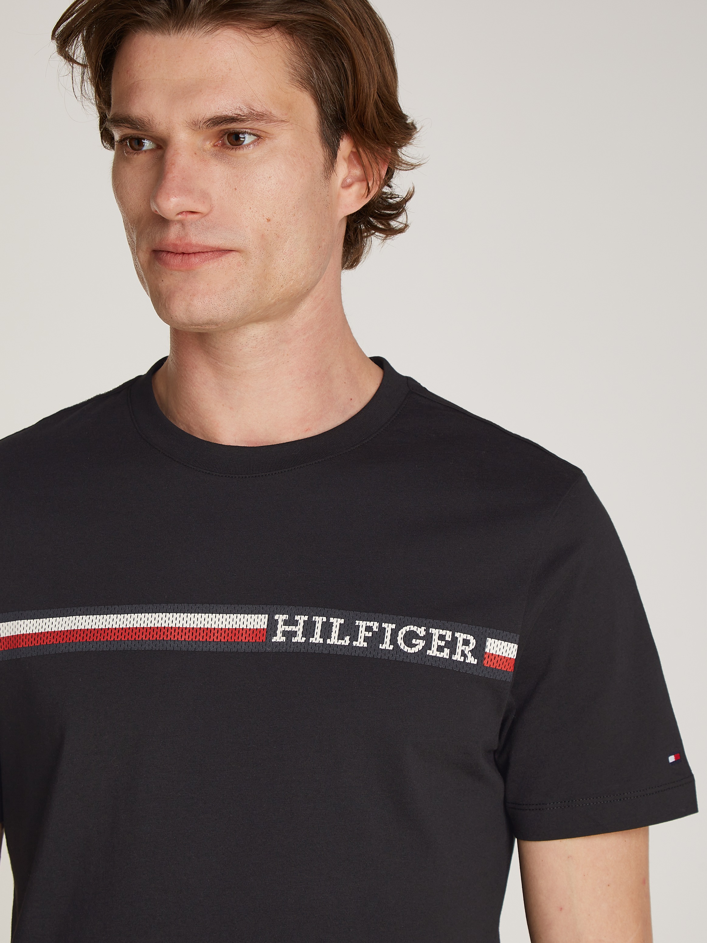 Tommy Hilfiger T-Shirt CHEST STRIPE TEE günstig online kaufen