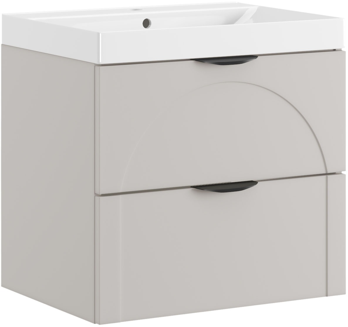 welltime Waschtisch "FLOW CIRCLE mit Waschbecken, Breite 60 oder 80cm, mode günstig online kaufen