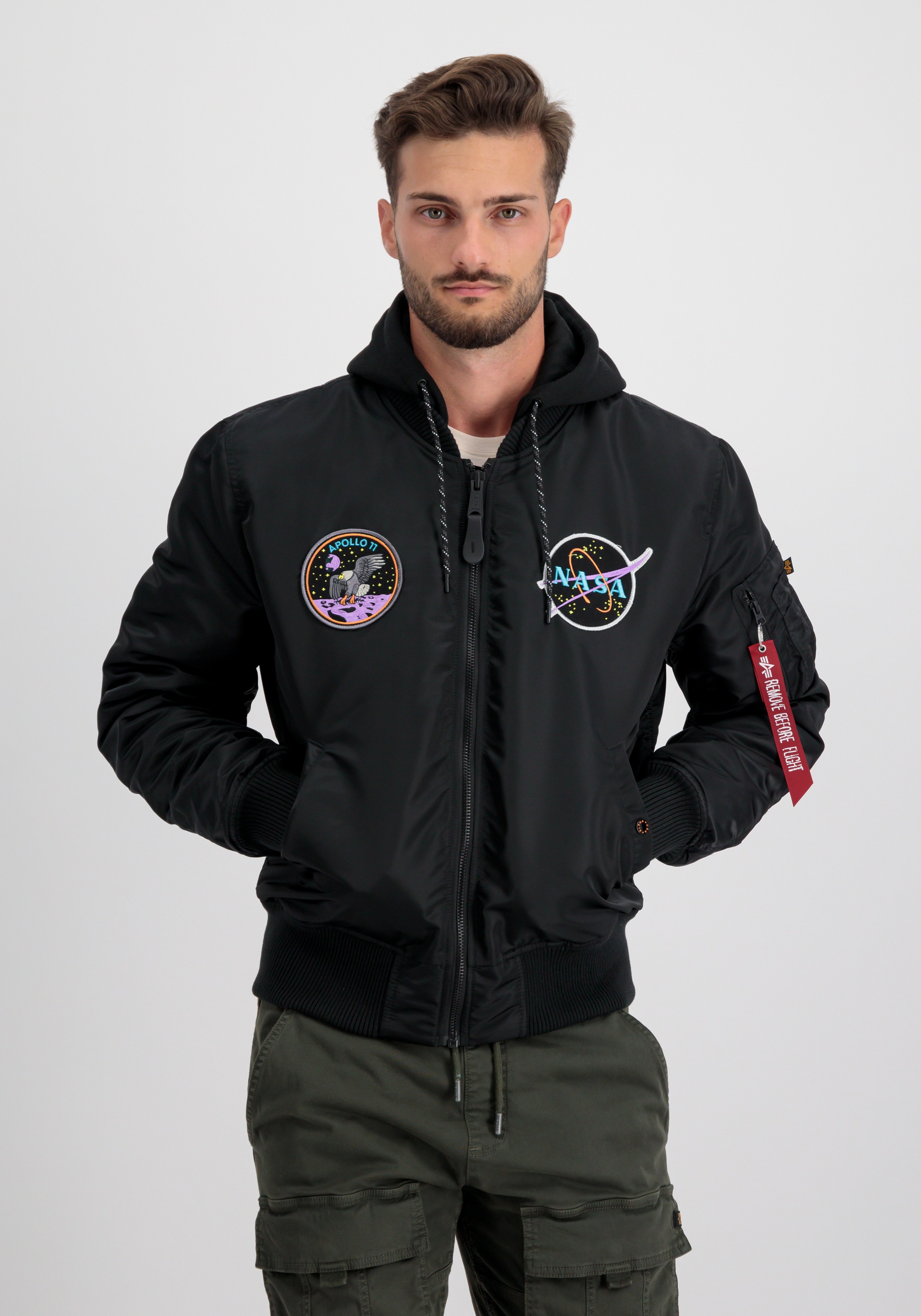 Thumbnail - Alpha Industries Bomberjacke "Alpha Industries Men - Bomber Jackets MA-1 VF Hood Dark Side"