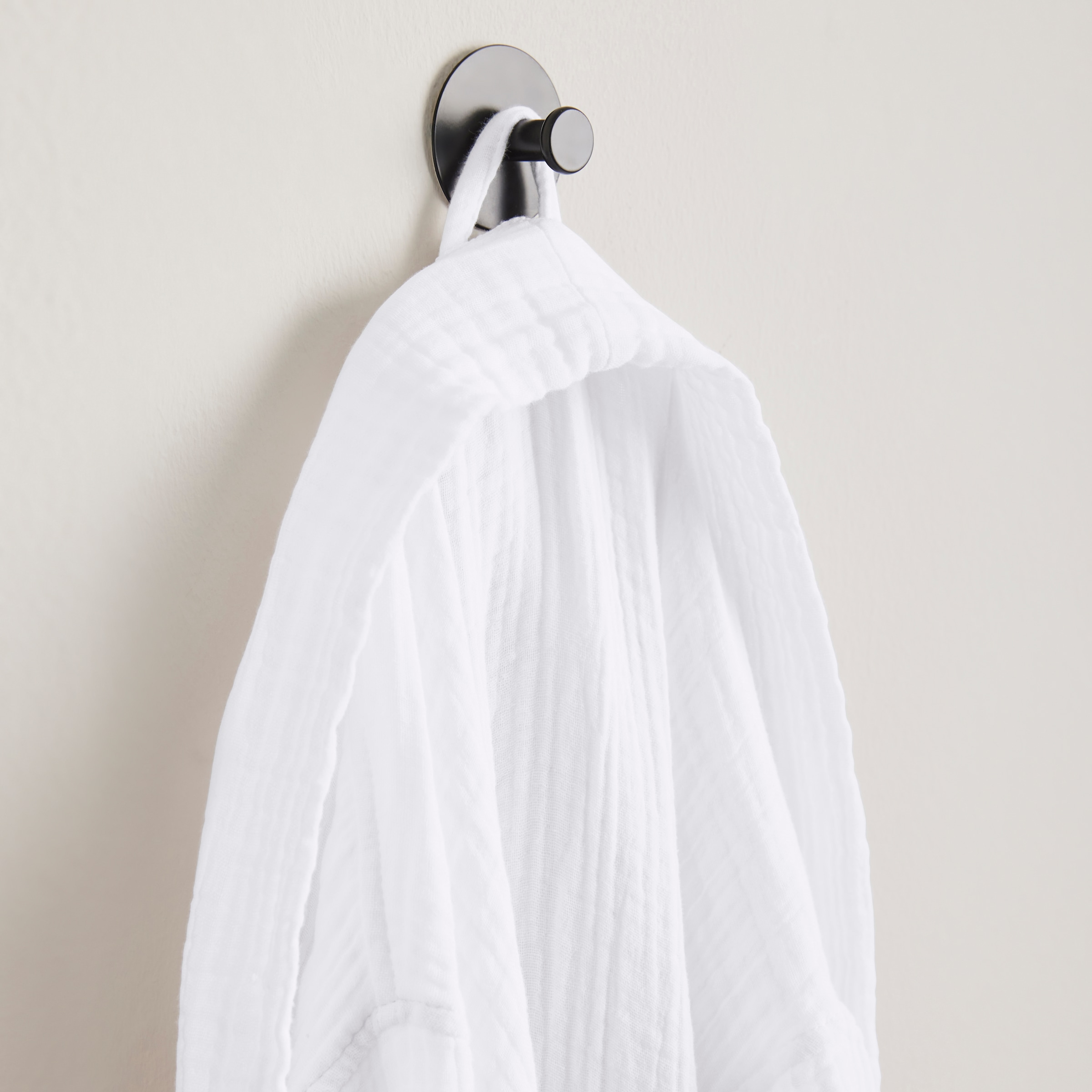 my home Bademantel »Juna Musselin, ideal für Sauna & Spa, Hotelbademantel, Morgenmantel« 1 Stk. modern, leichte Qualität, 100% Baumwolle