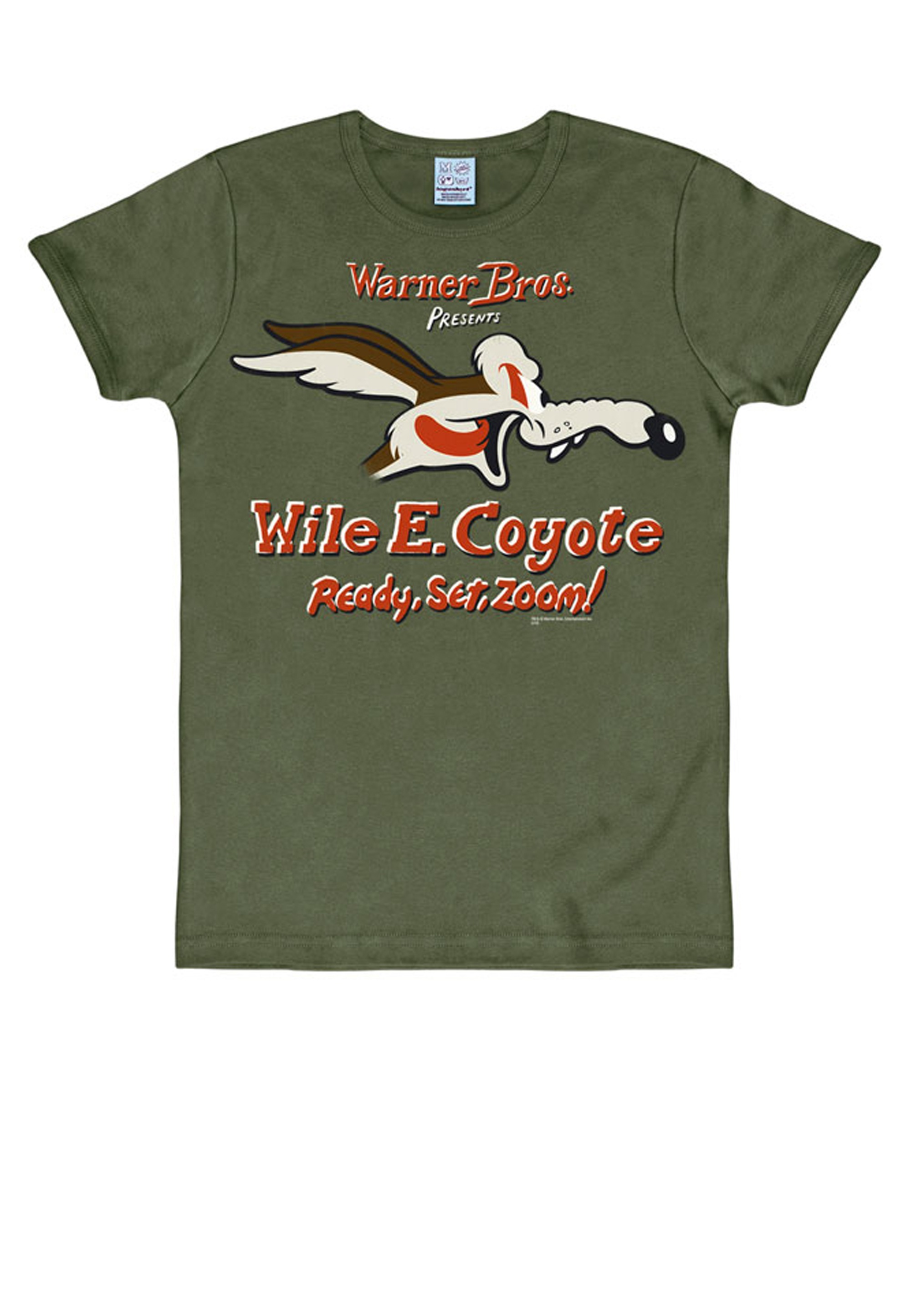 LOGOSHIRT T-Shirt »Coyote«, mit großem Looney Tunes-Druck