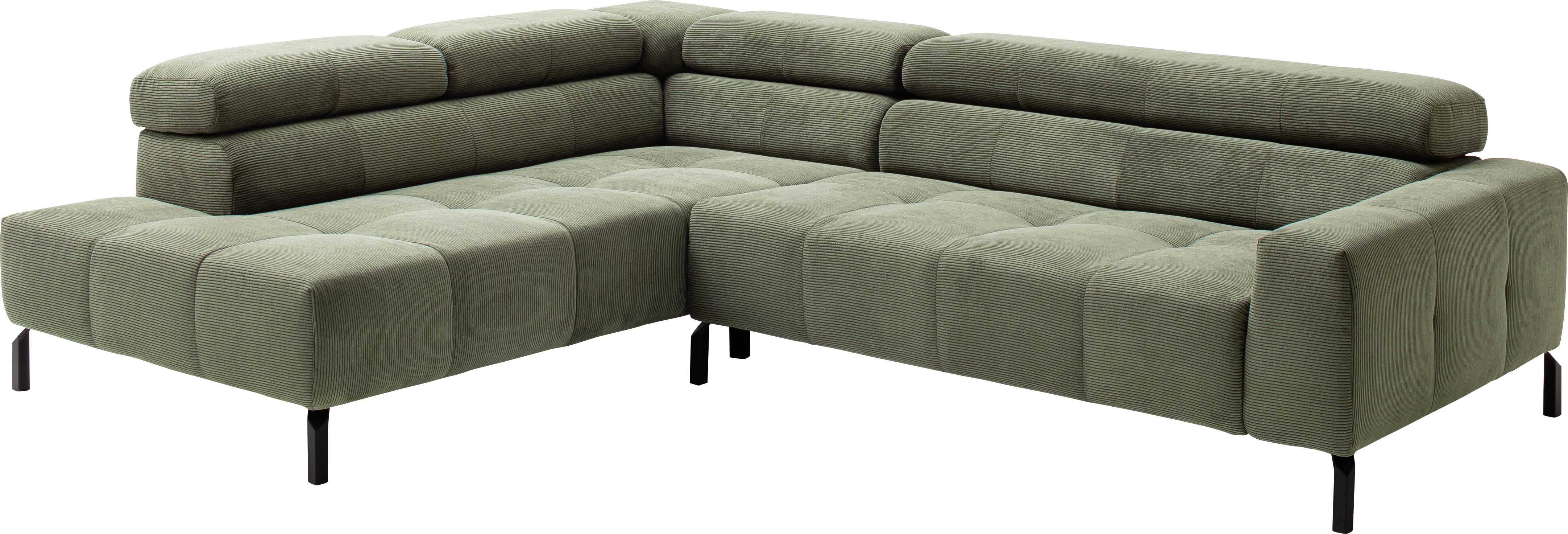 Thumbnail - Places of Style Ecksofa "Cleveland, L-Form, incl. Kopfteilverstellung, Breite 276 cm", wahlweise elektrischer Sitzvorzug