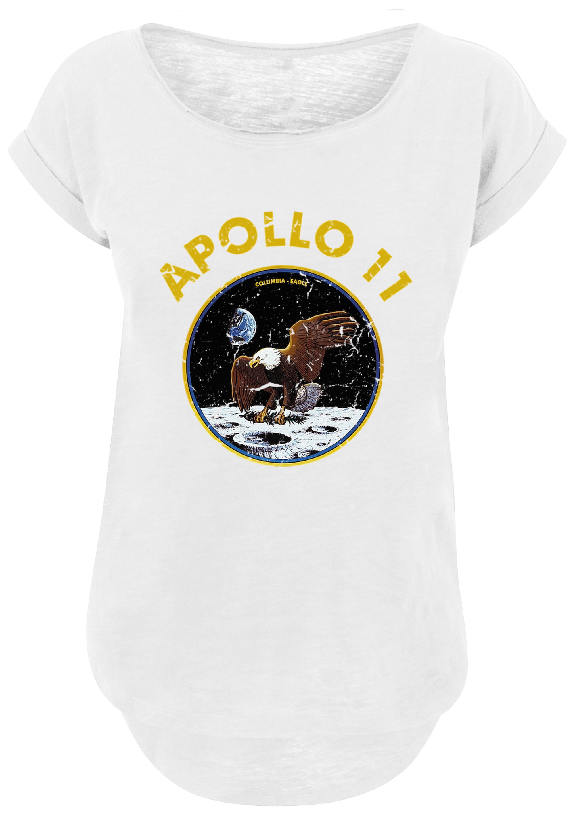 F4NT4STIC T-Shirt »NASA Classic Mondlandung White«, Print