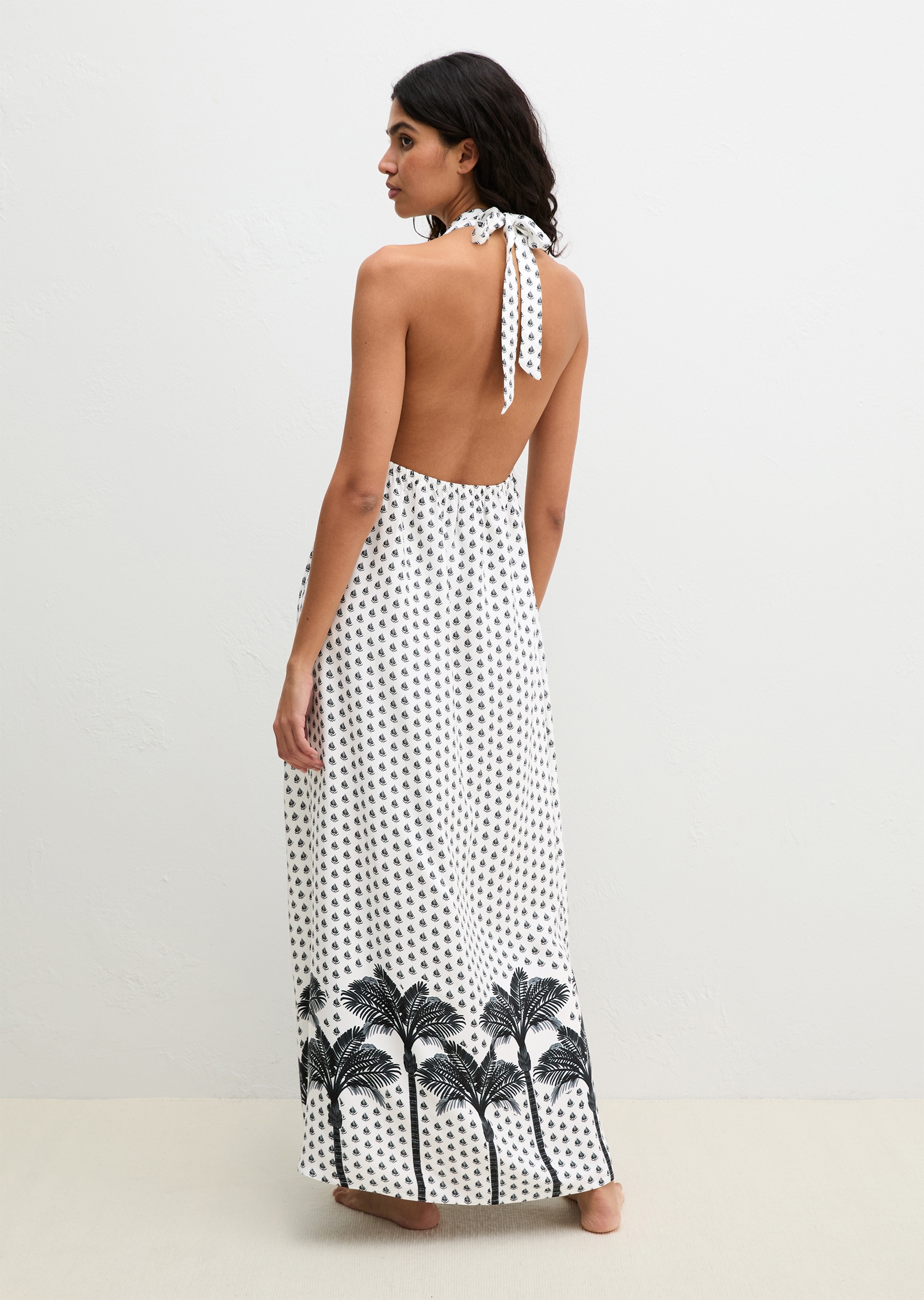 Marc O'Polo Neckholderkleid mit Allover-Print