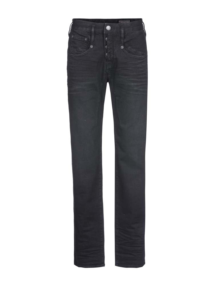 Herrlicher Boyfriend-Jeans »Shyra Tap Long Recycled Denim Black Stretch«