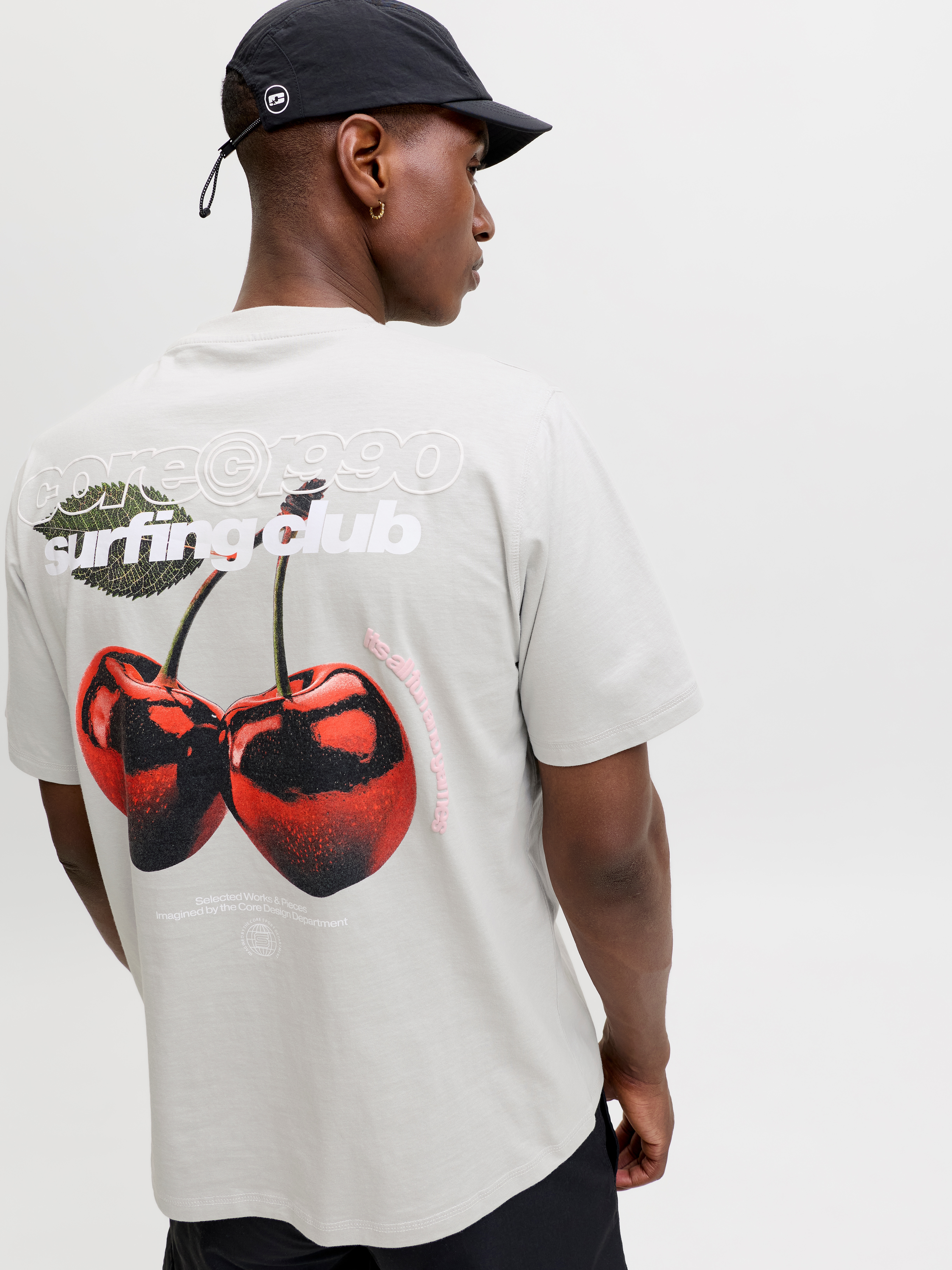 Jack & Jones "JCOMARINA BACK PRINT TEE SS CREW NECK" mit Print
