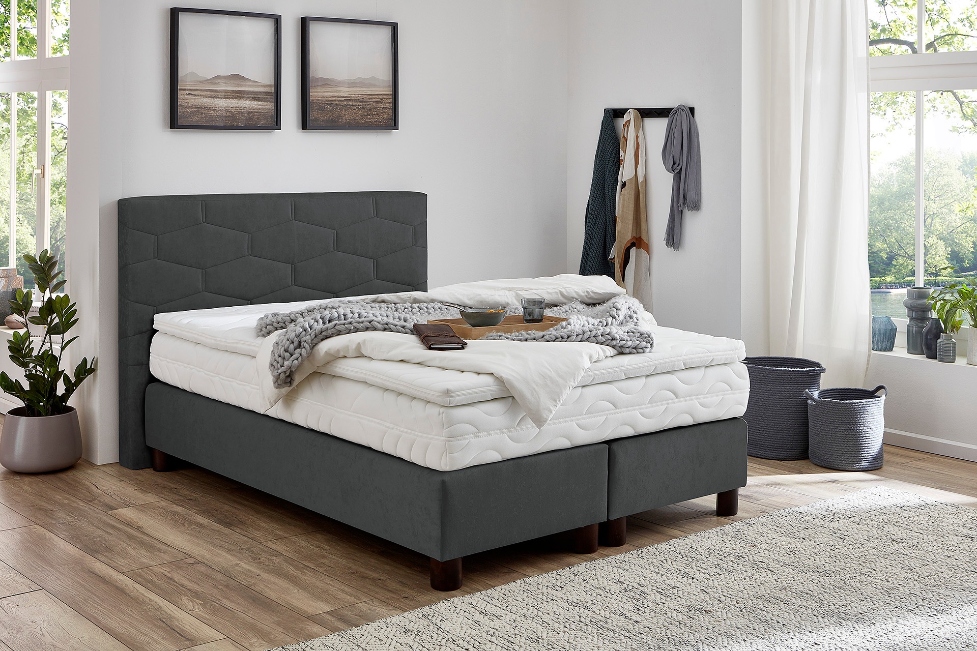 Westfalia Schlafkomfort Boxspringbett, wahlweise mit Topper
