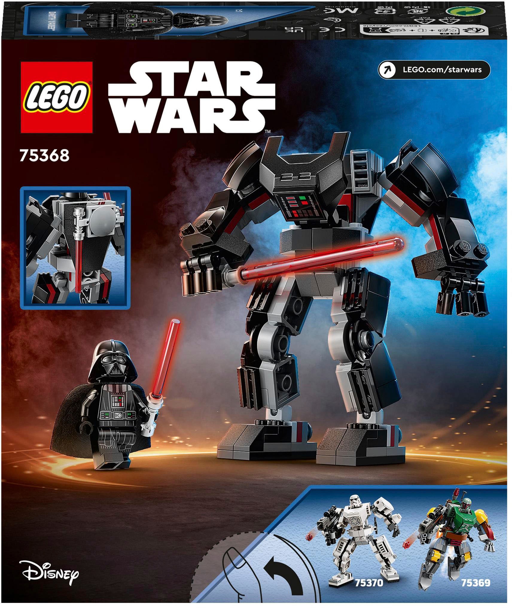 LEGO® Konstruktionsspielsteine »Darth Vader Mech (75368), LEGO® Star Wars™«, (139 St.), Made in Europe