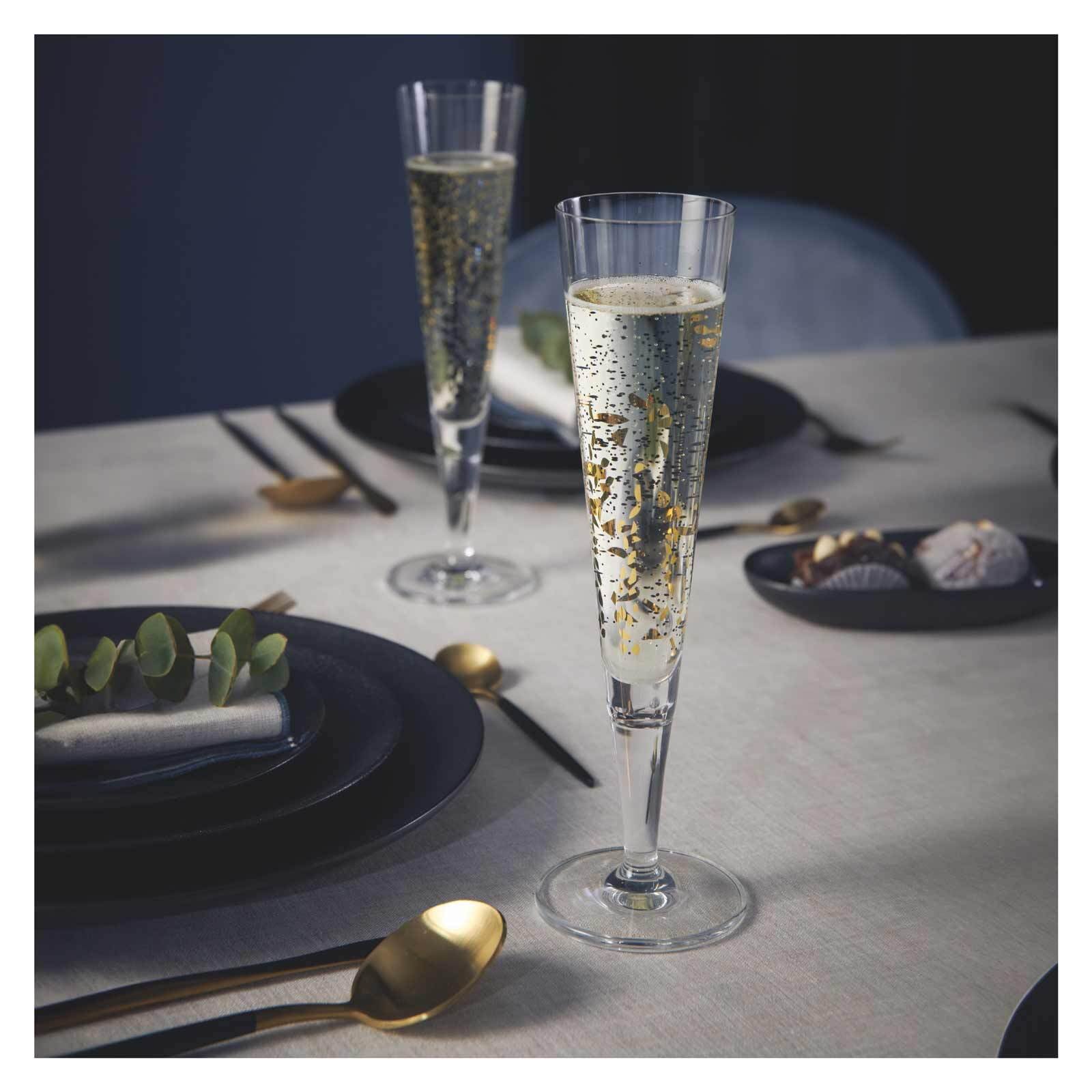 Ritzenhoff Champagnerglas »Champagnergläser Goldnacht 205 ml 2er Set gold«