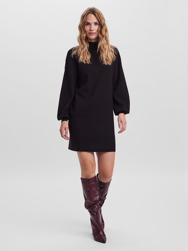 Thumbnail - Vero Moda Strickkleid "VMNANCY LS FUNNELNECK DRESS GA NOOS"