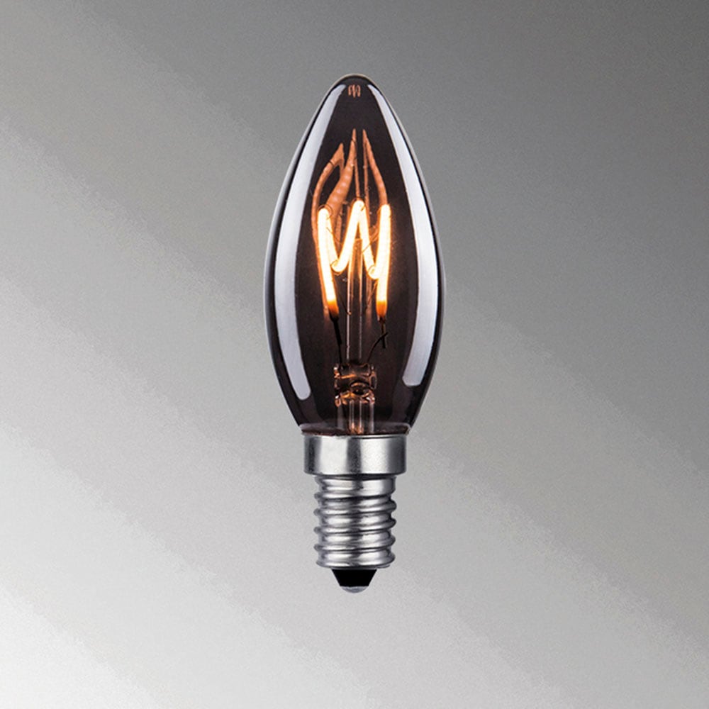 LED-Leuchtmittel, E14, 1 St., Lampe, Leuchtmittel, rauchfarbenes Design, E14-Fassung,...