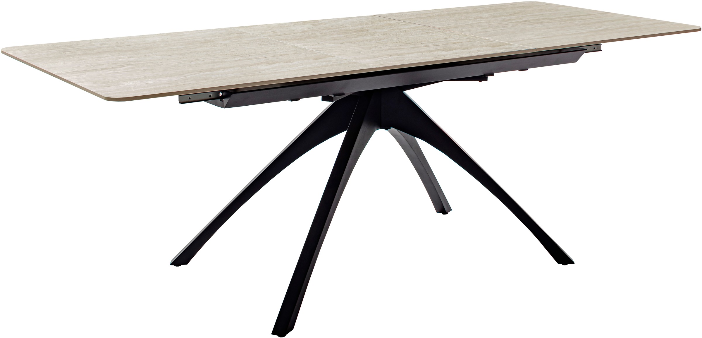 MCA furniture Esstisch »CERRITO Auszugtisch 160-220 cm - marmoriert«, (1 St.), Keramik,Metall,Synchronauszug,ausziehbar,8-10 Personen